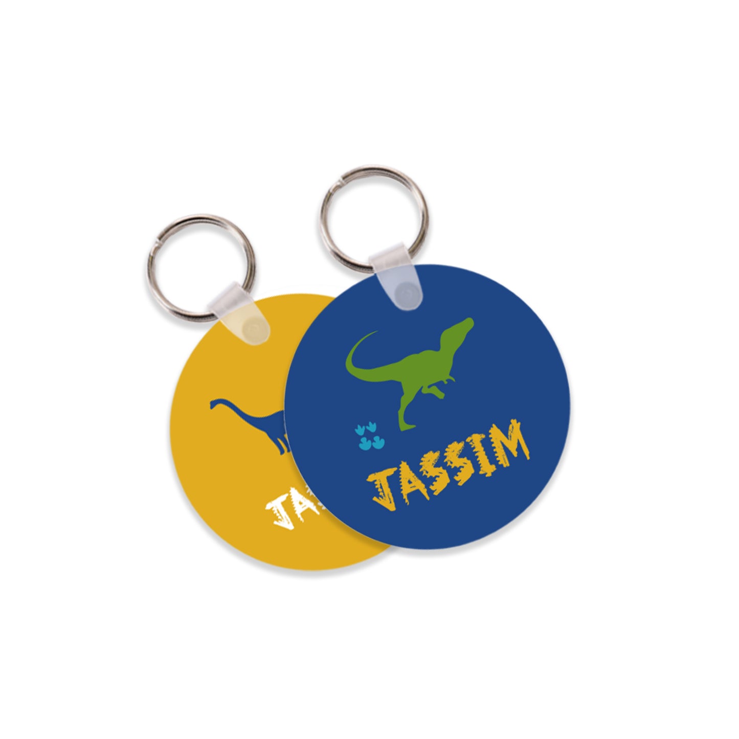 School Tags D002 - Dinosaur