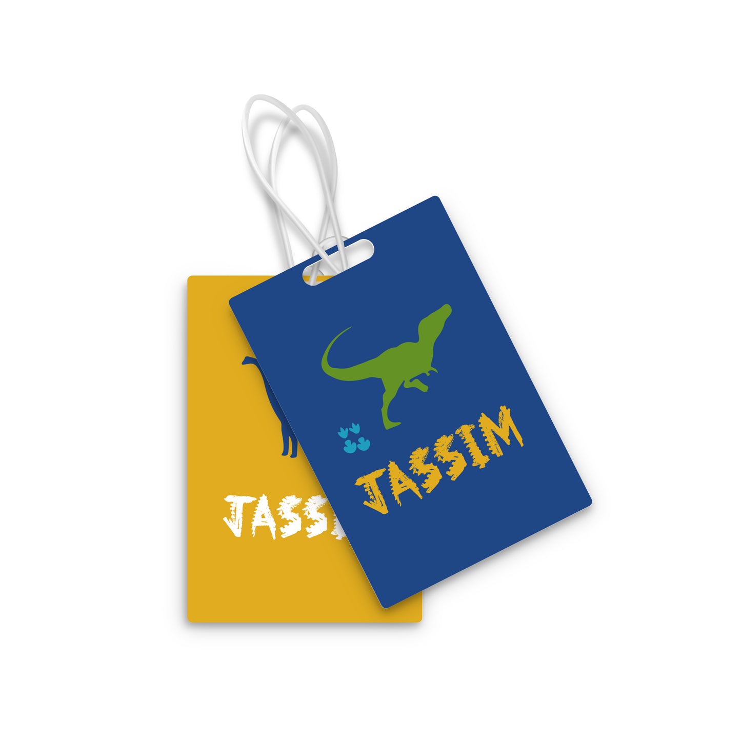 School Tags D002 - Dinosaur