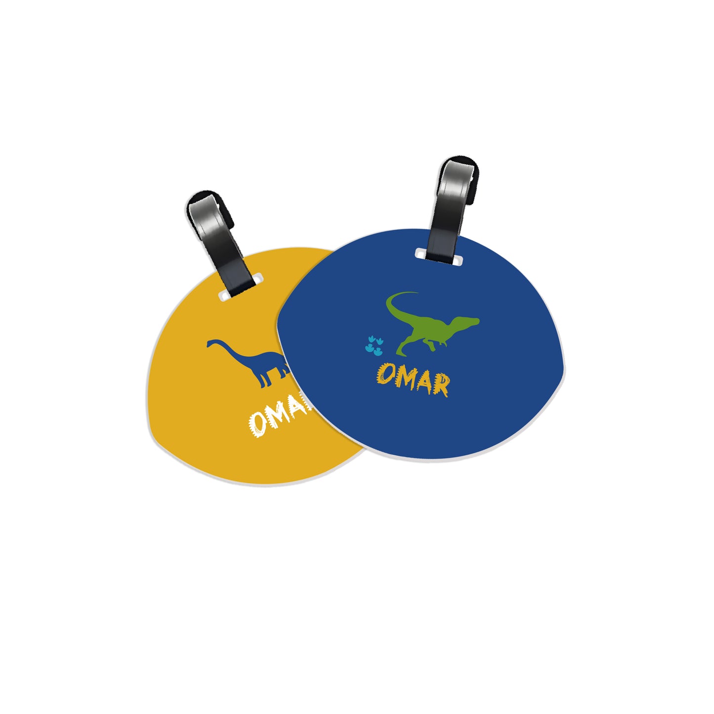 School Tags D002 - Dinosaur