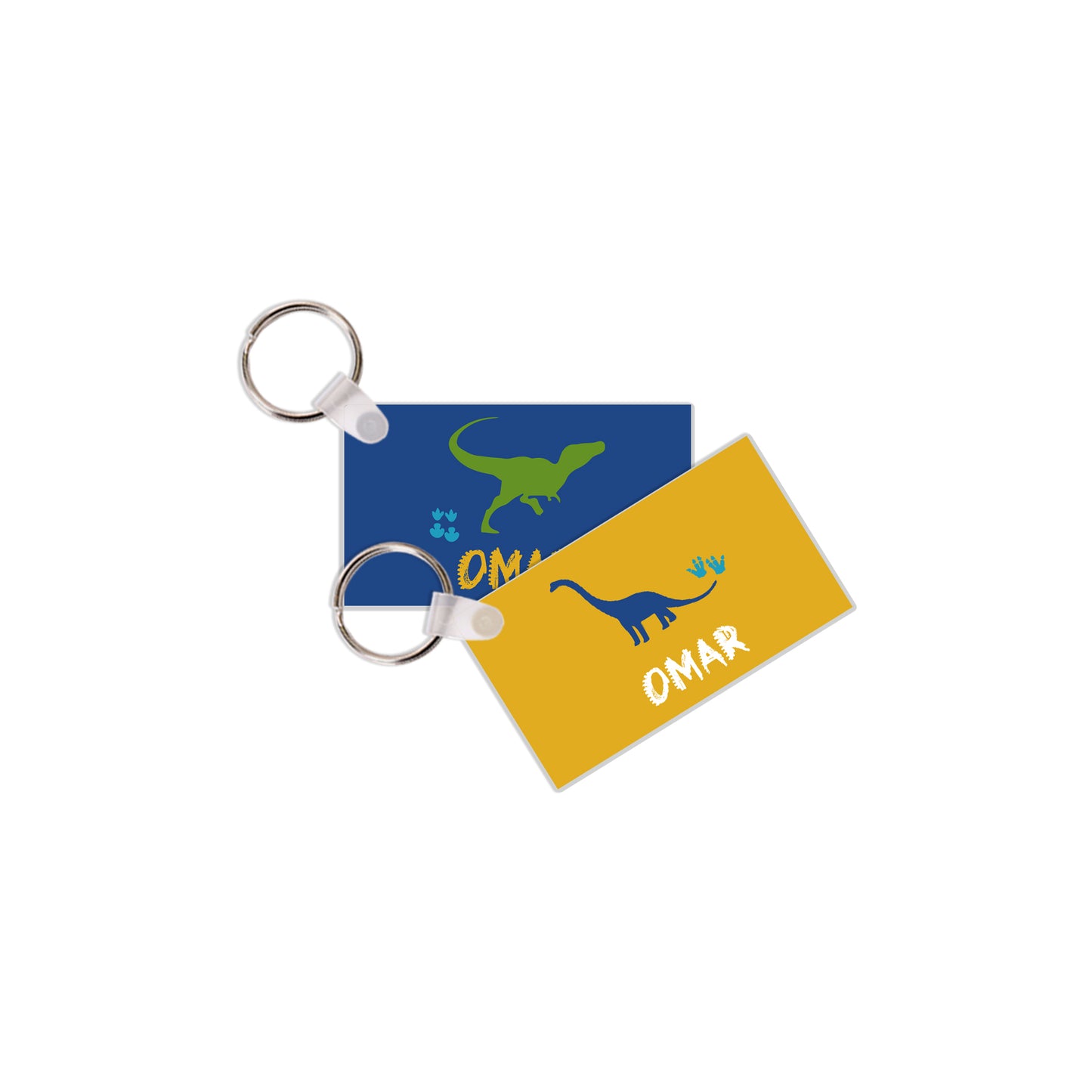 School Tags D002 - Dinosaur