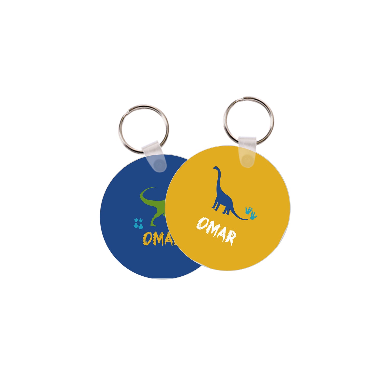 School Tags D002 - Dinosaur