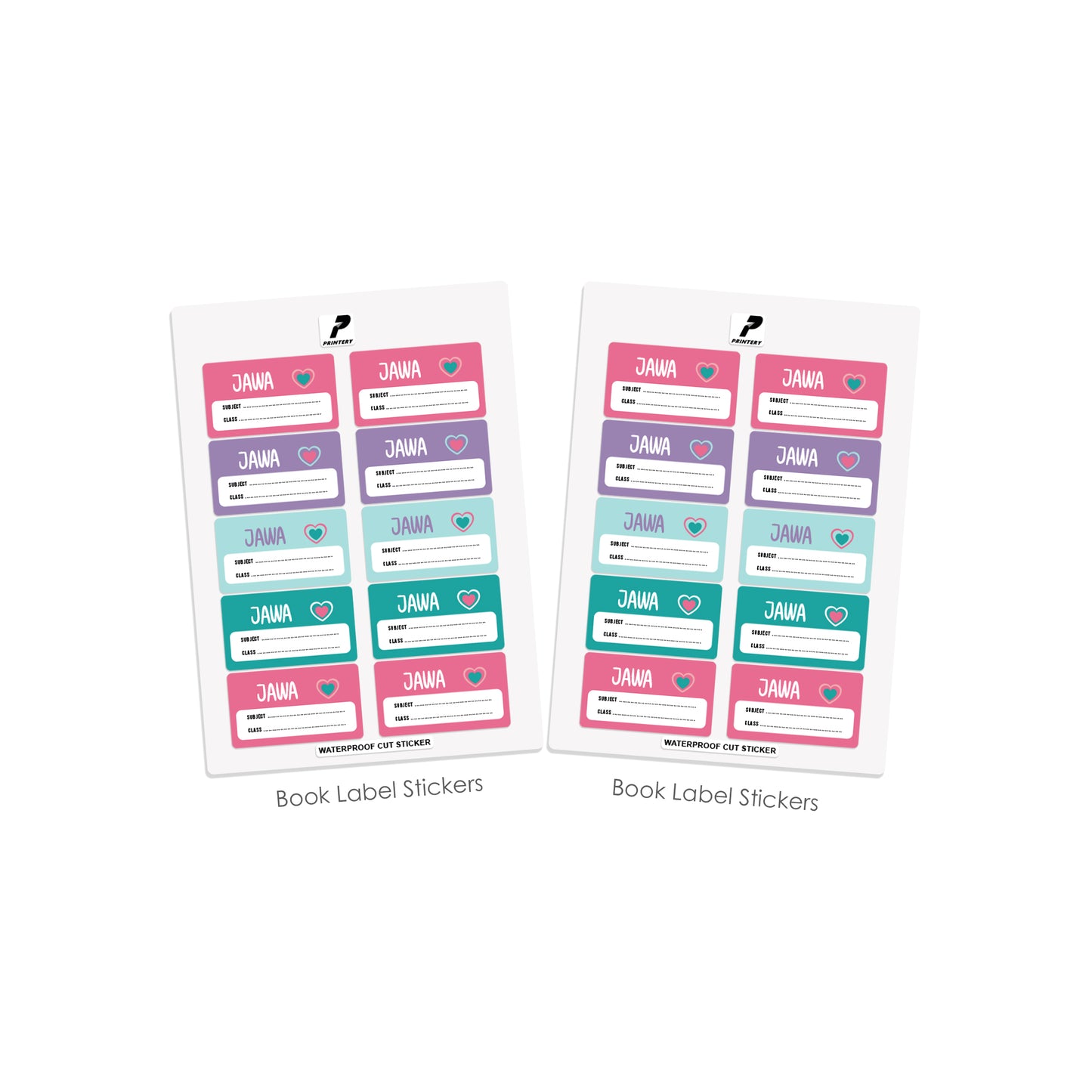 School Label Stickers Pack D003