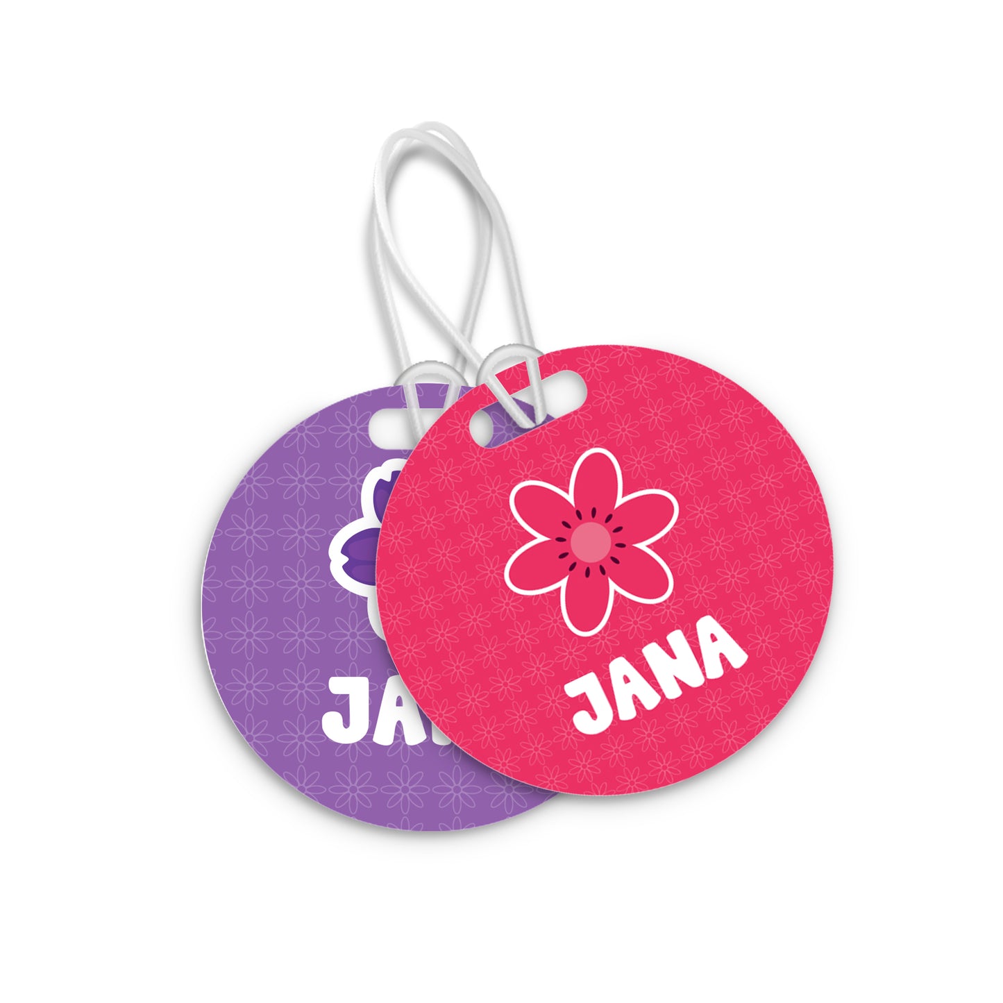 School Tags D007 - Flower