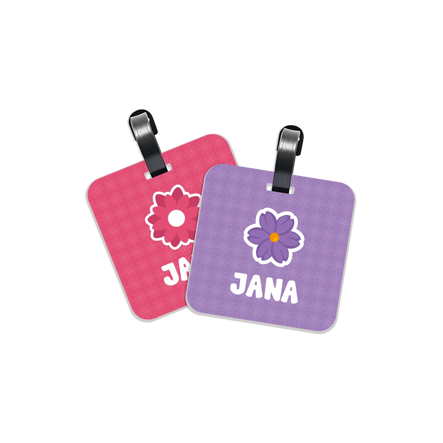 School Tags D007 - Flower