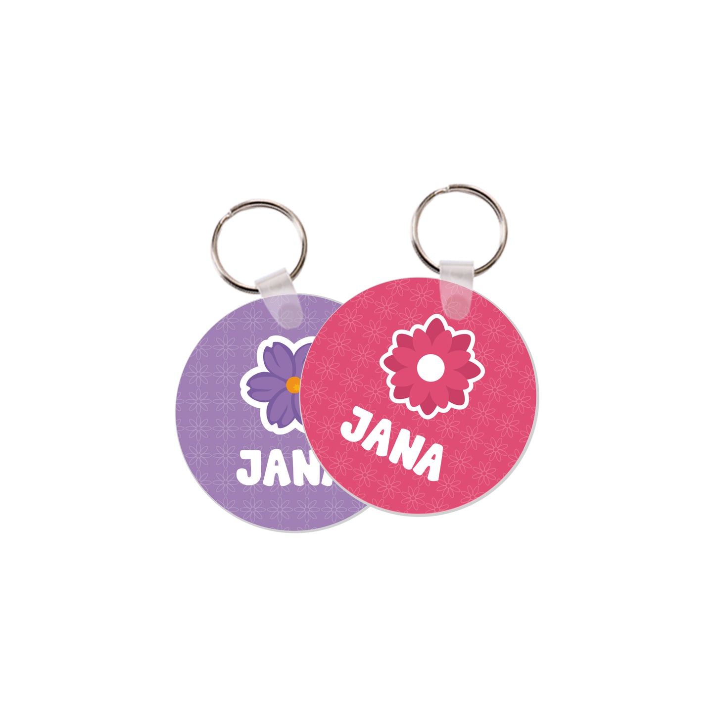 School Tags D007 - Flower