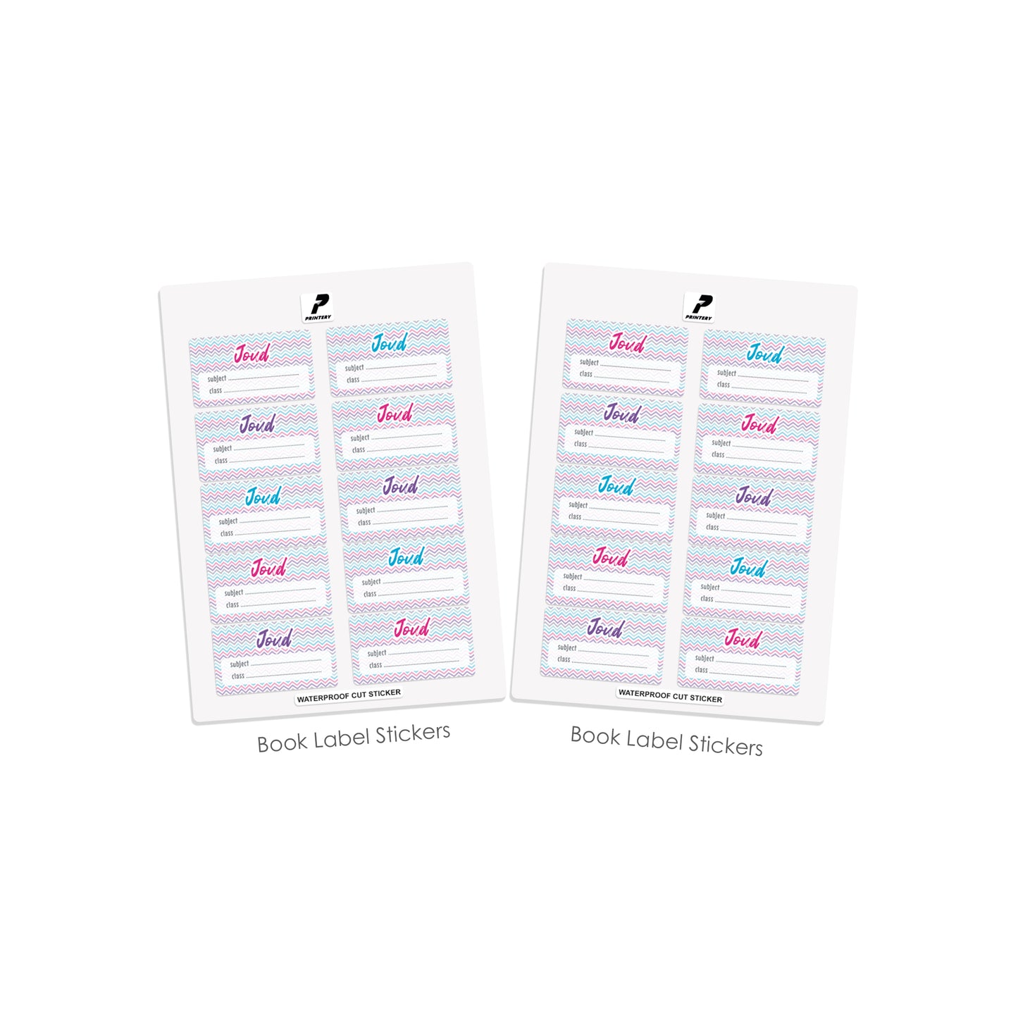 School Label Stickers Pack D019