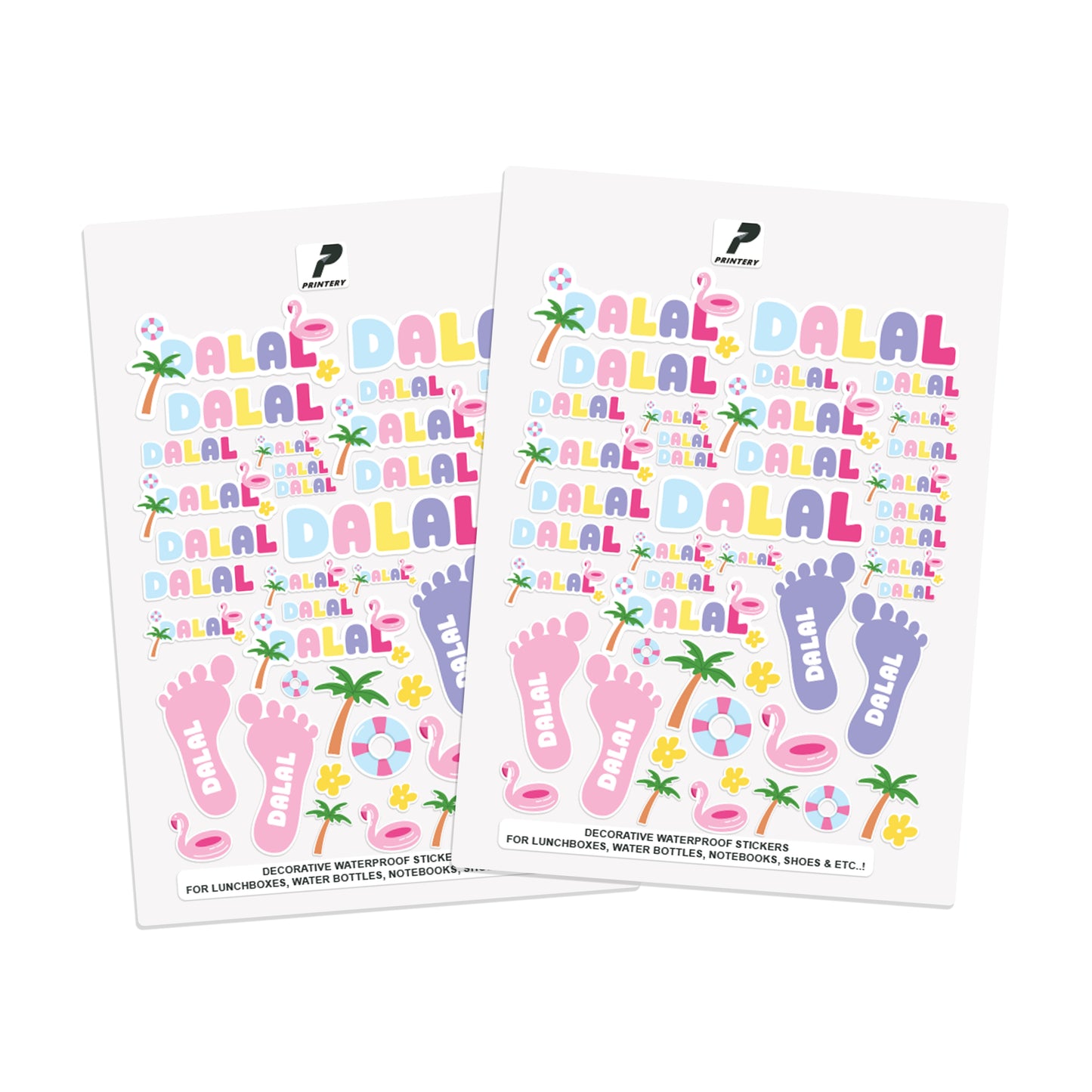 Summer Camp Decorative Labels 01