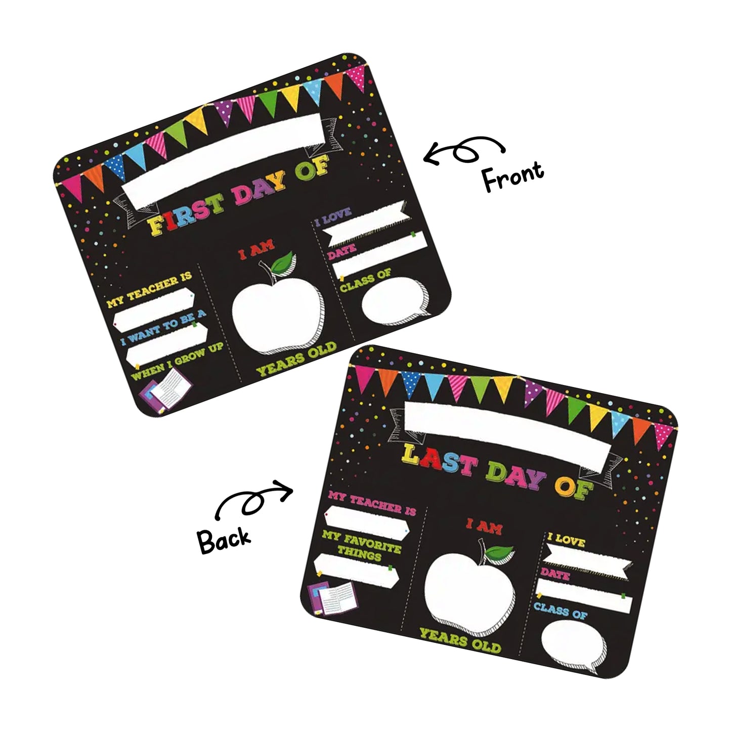 Ready to Buy First Day of School Black Board 2025