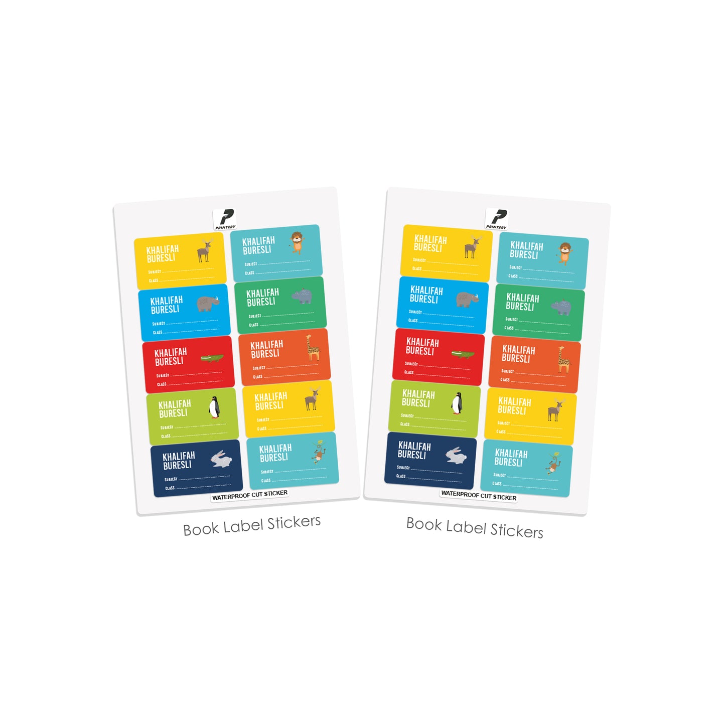 School Label Stickers Pack D021