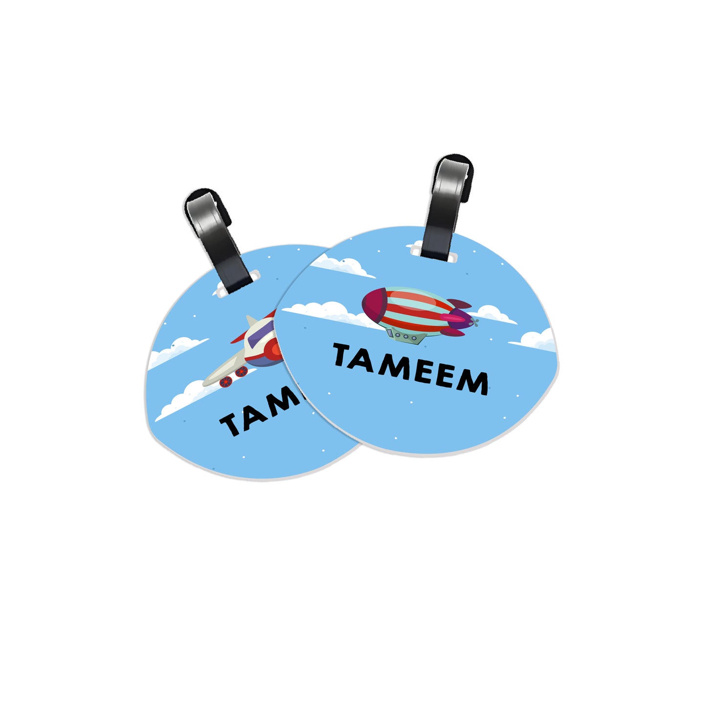 School Tags D024 - Airplane