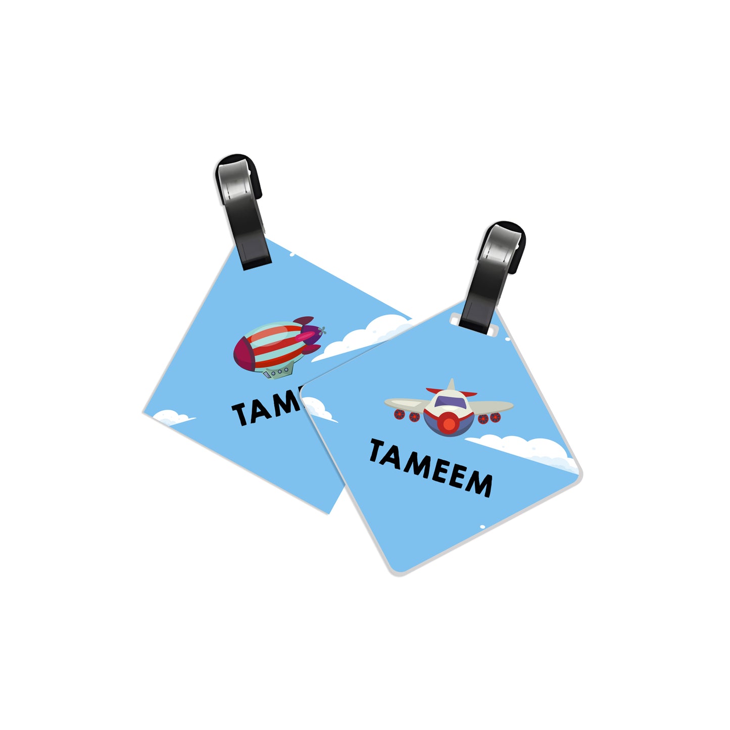 School Tags D024 - Airplane