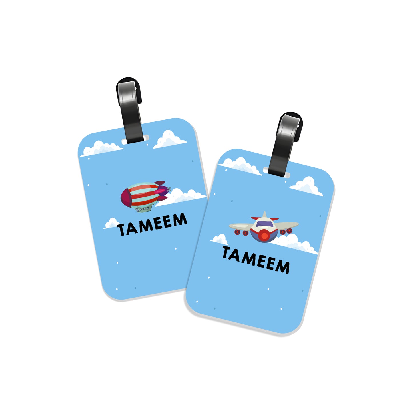 School Tags D024 - Airplane