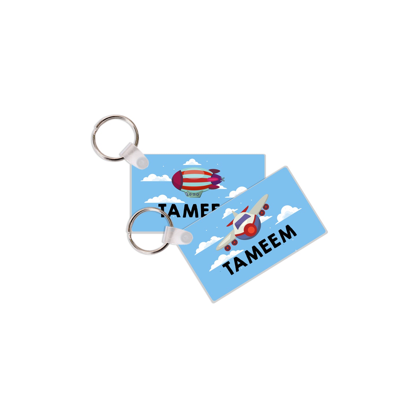 School Tags D024 - Airplane