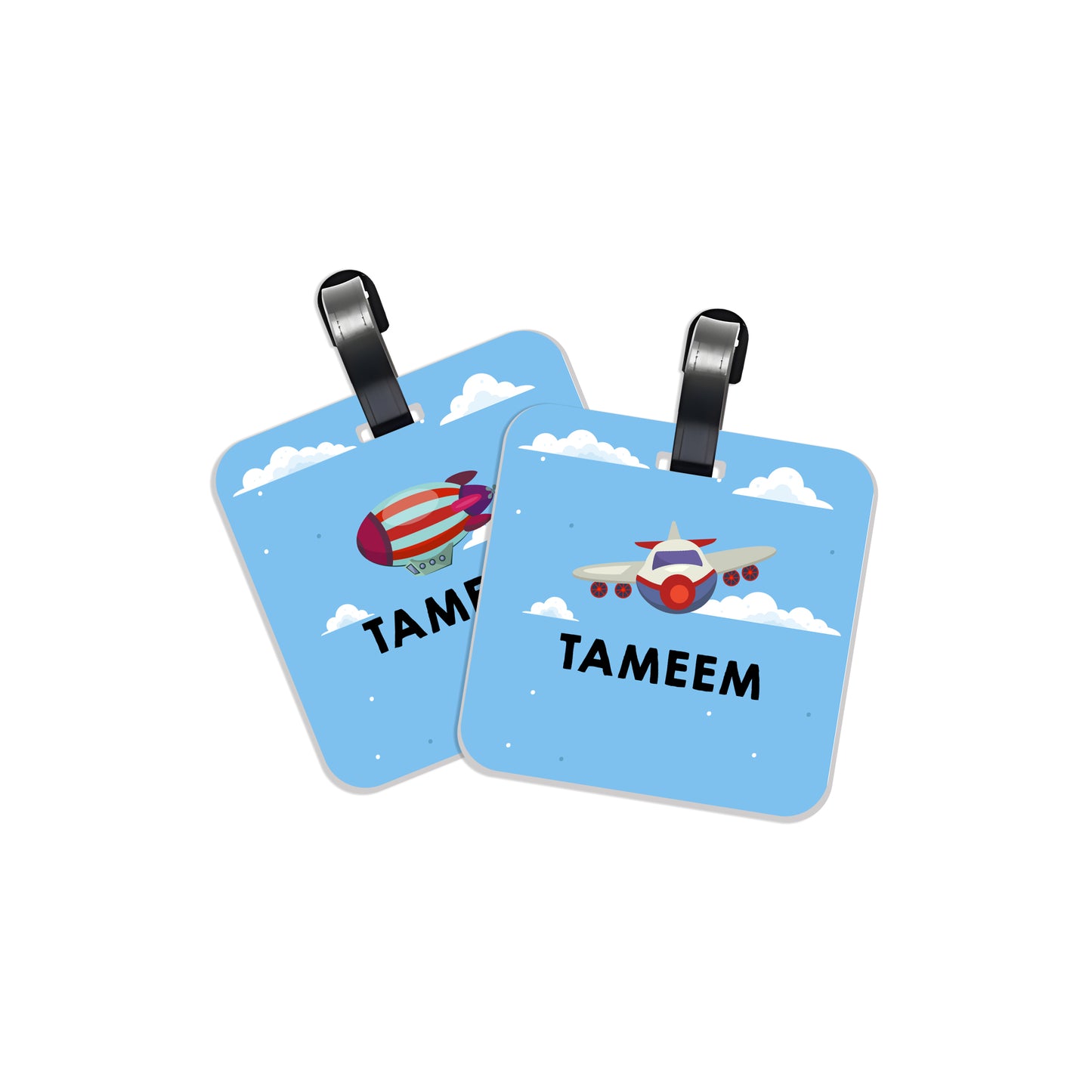 School Tags D024 - Airplane
