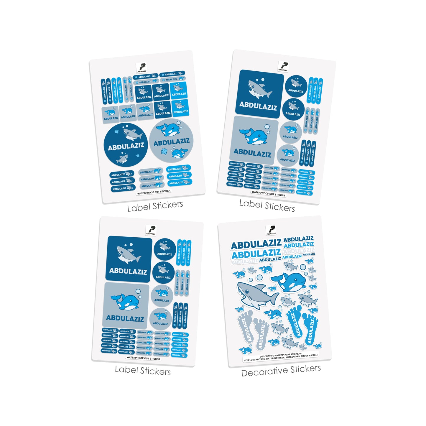 School Label Stickers Pack D026