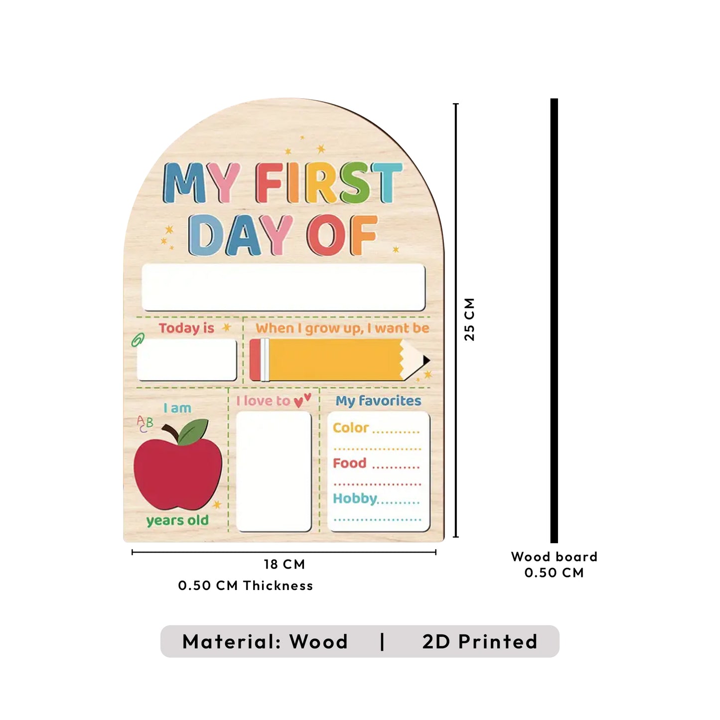 Ready to Buy First Day of School Board 03