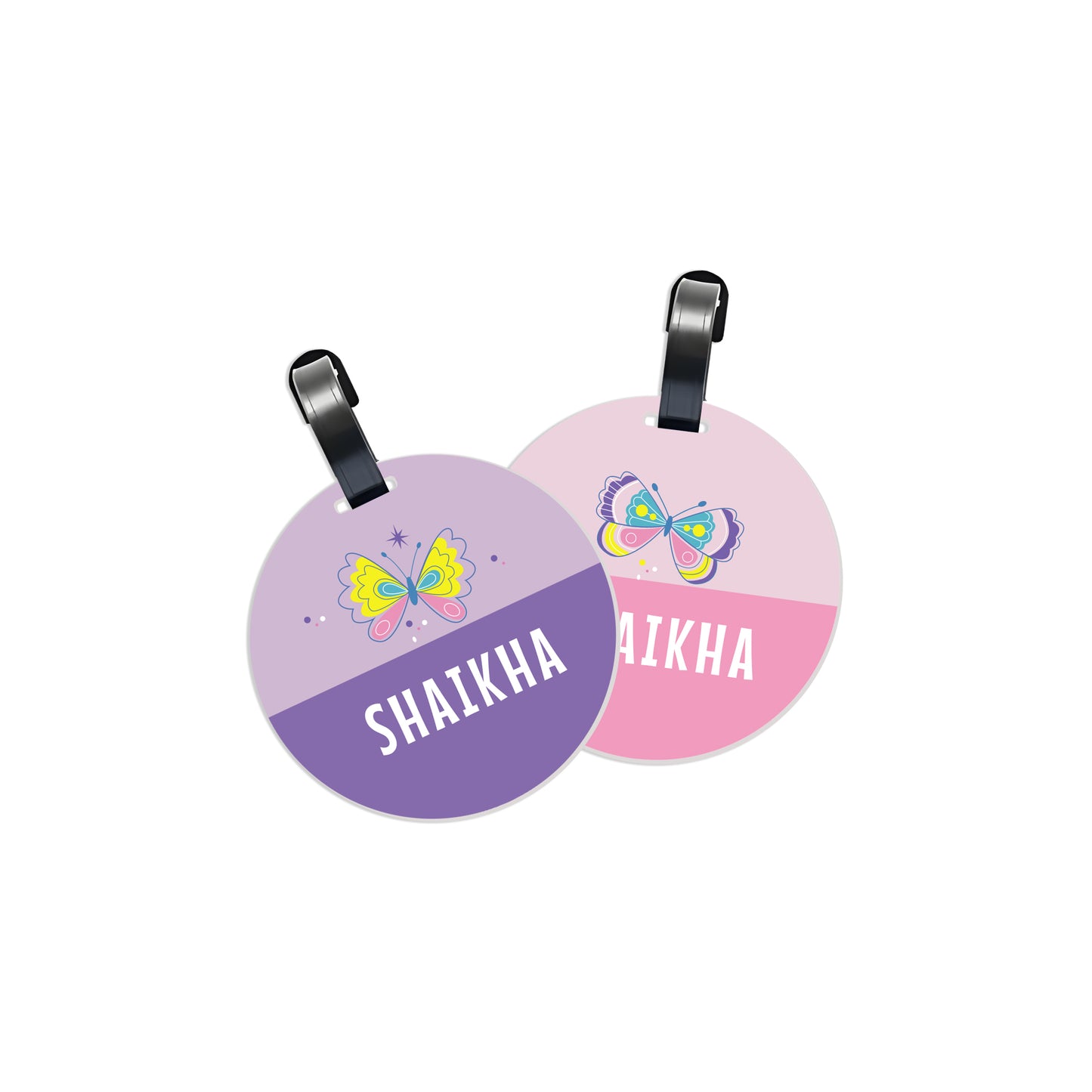 School Tags D071 - Butterfly