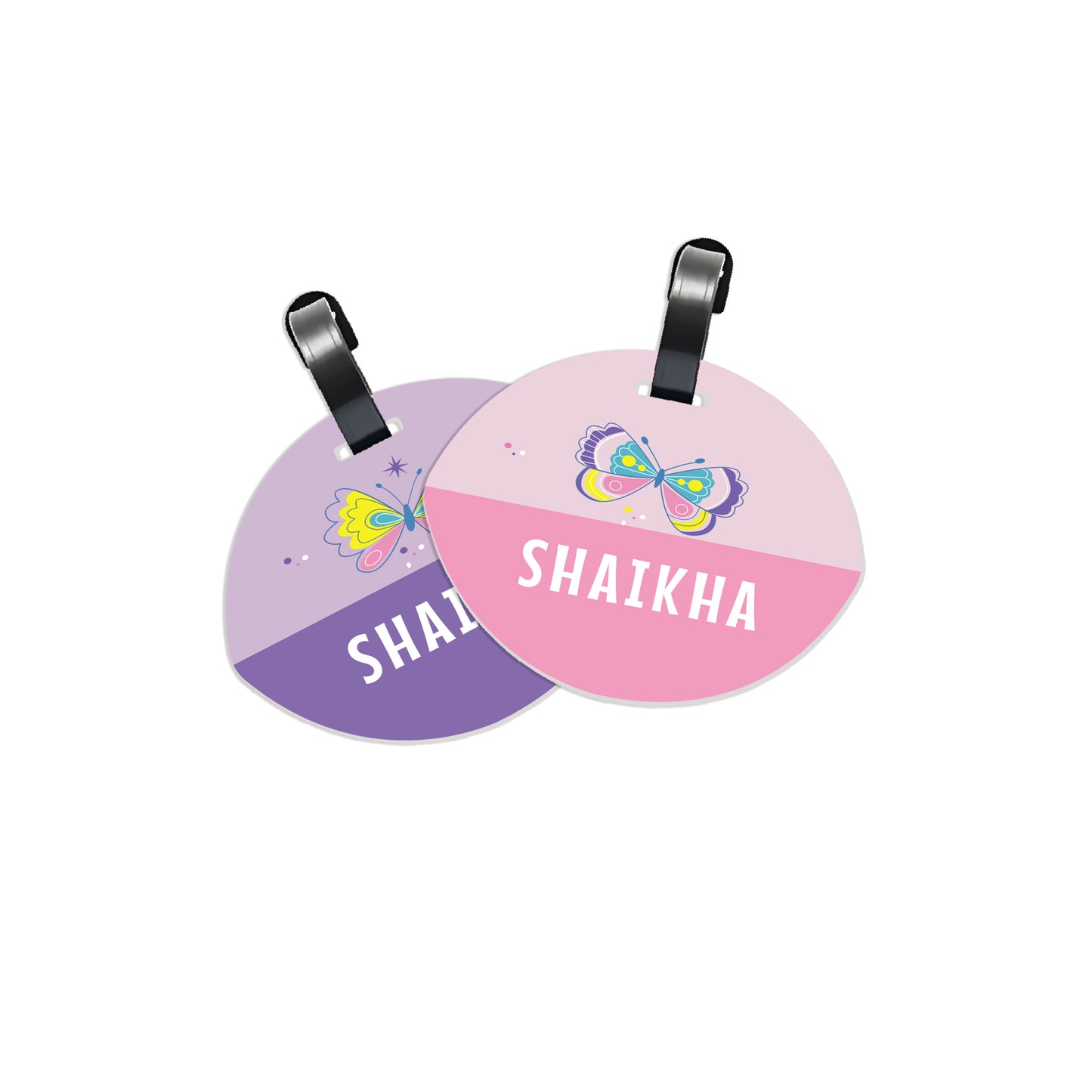 School Tags D071 - Butterfly