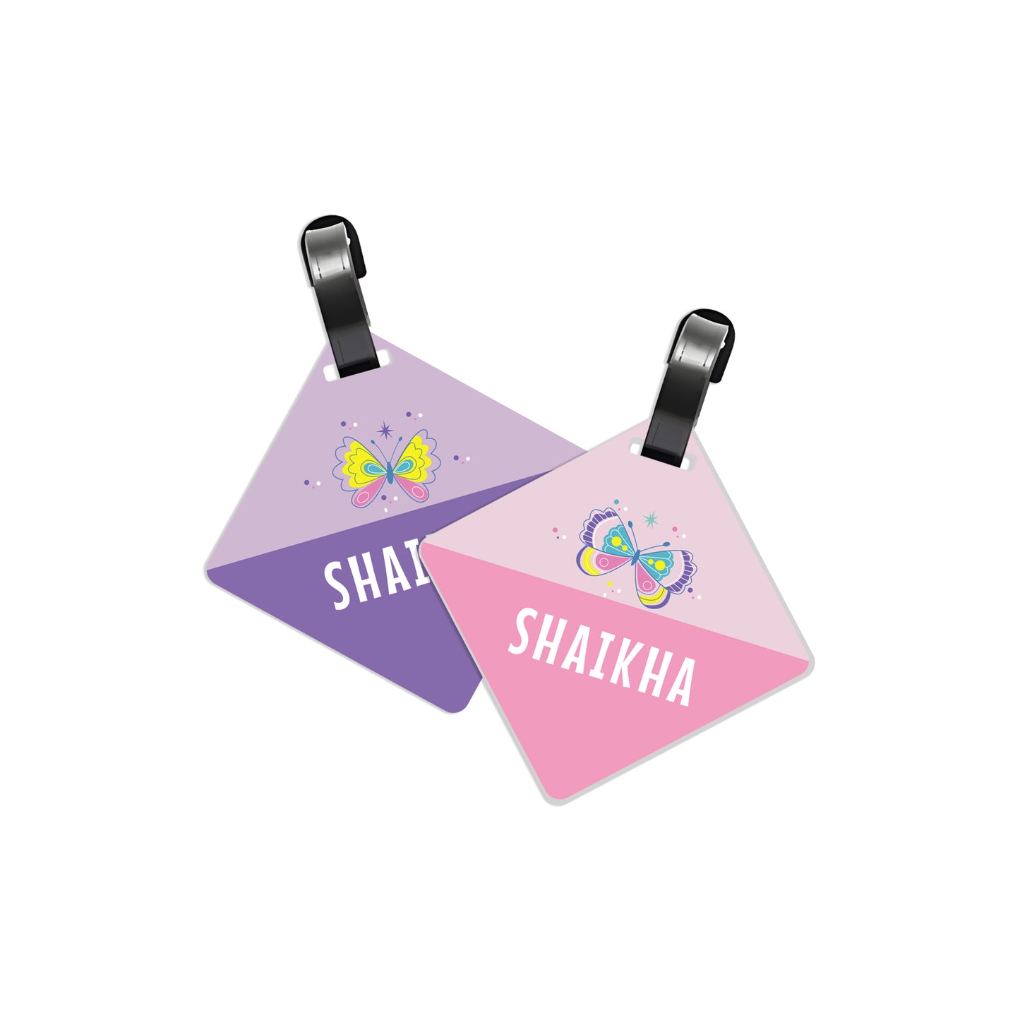 School Tags D071 - Butterfly