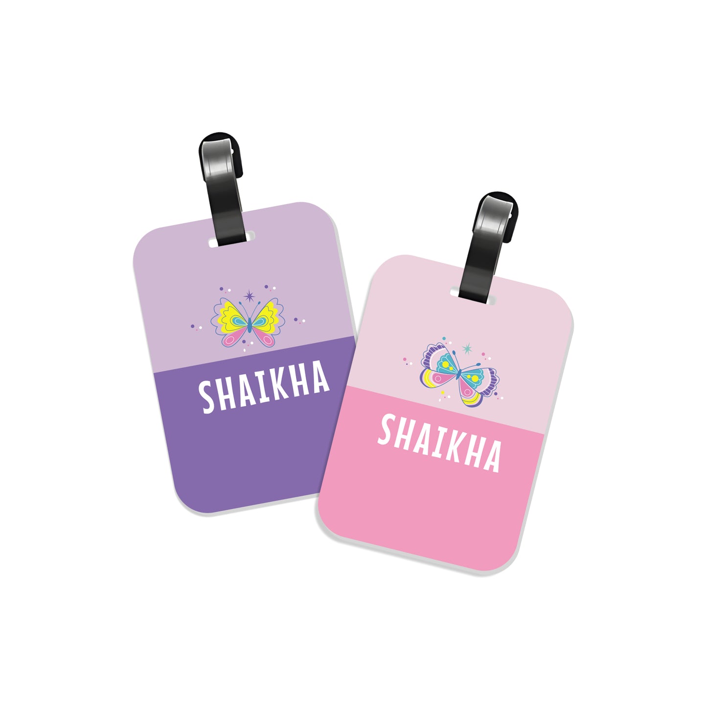 School Tags D071 - Butterfly