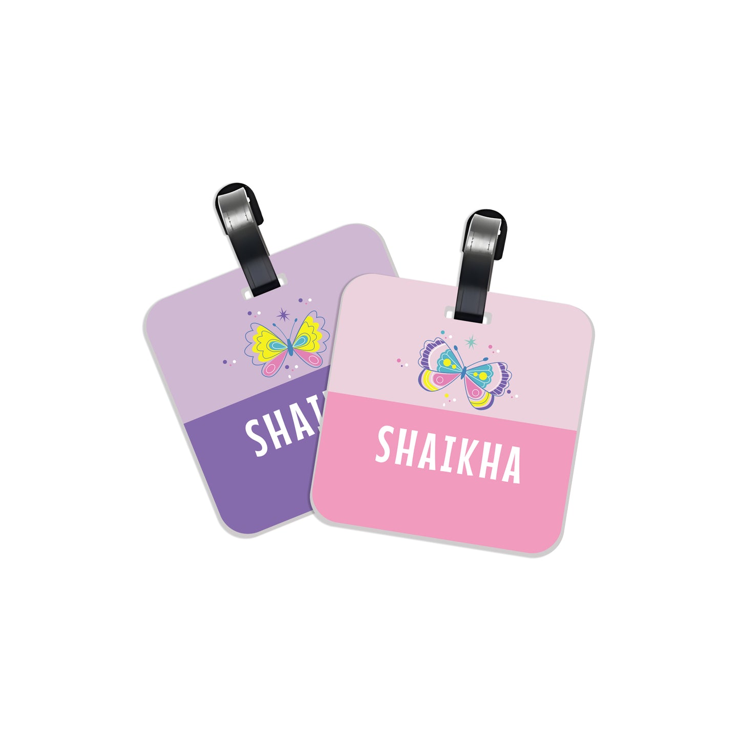 School Tags D071 - Butterfly