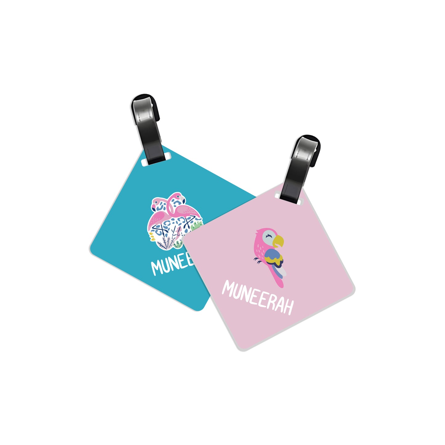 School Tags D076 - Flamingo