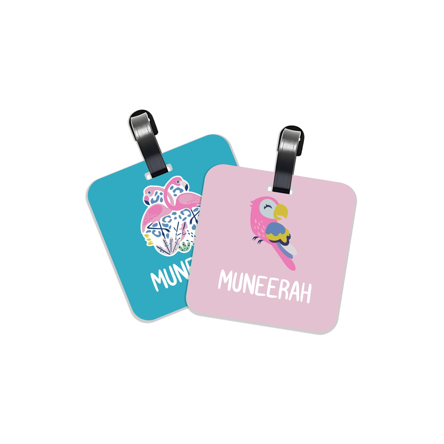 School Tags D076 - Flamingo