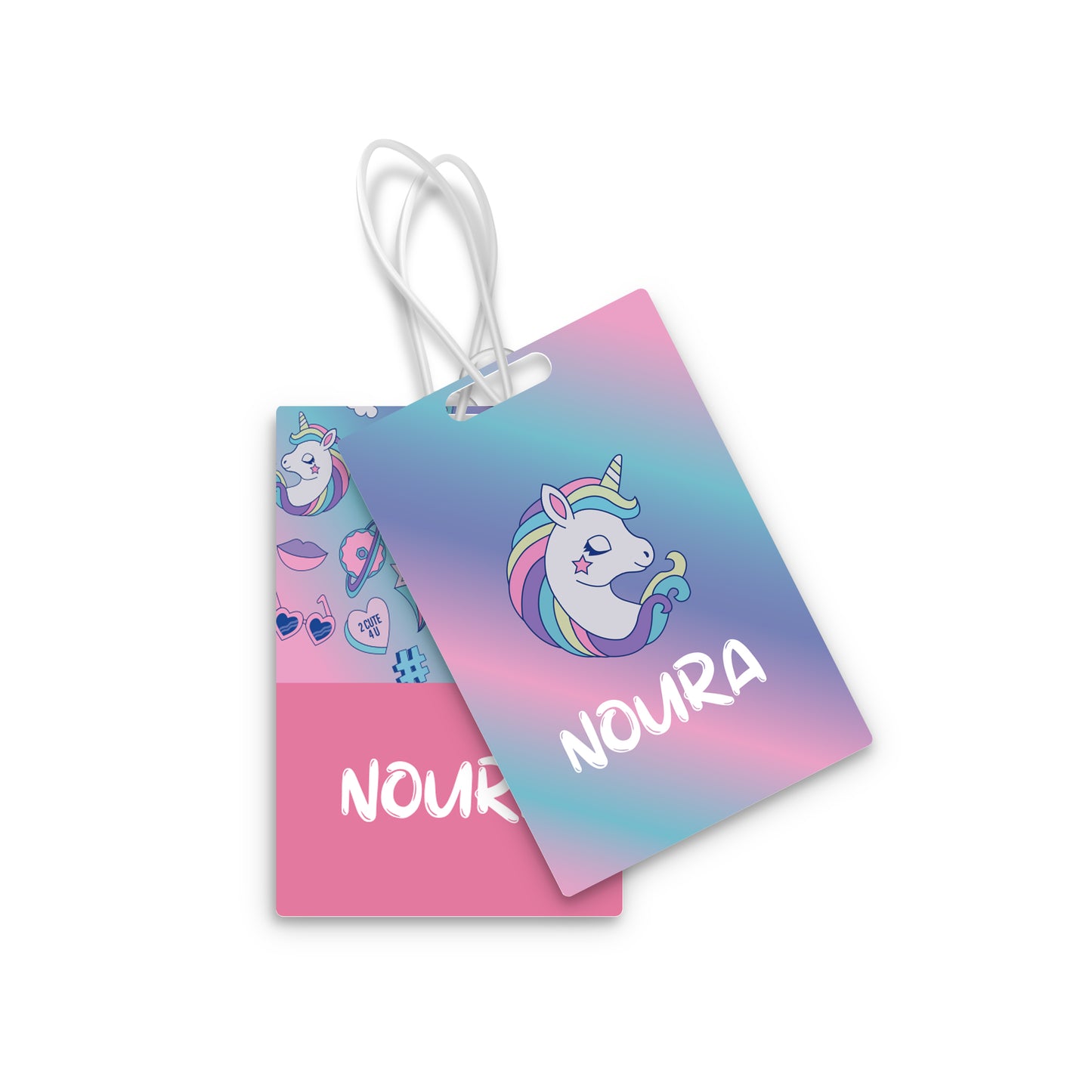 School Tags D077 - Unicorn