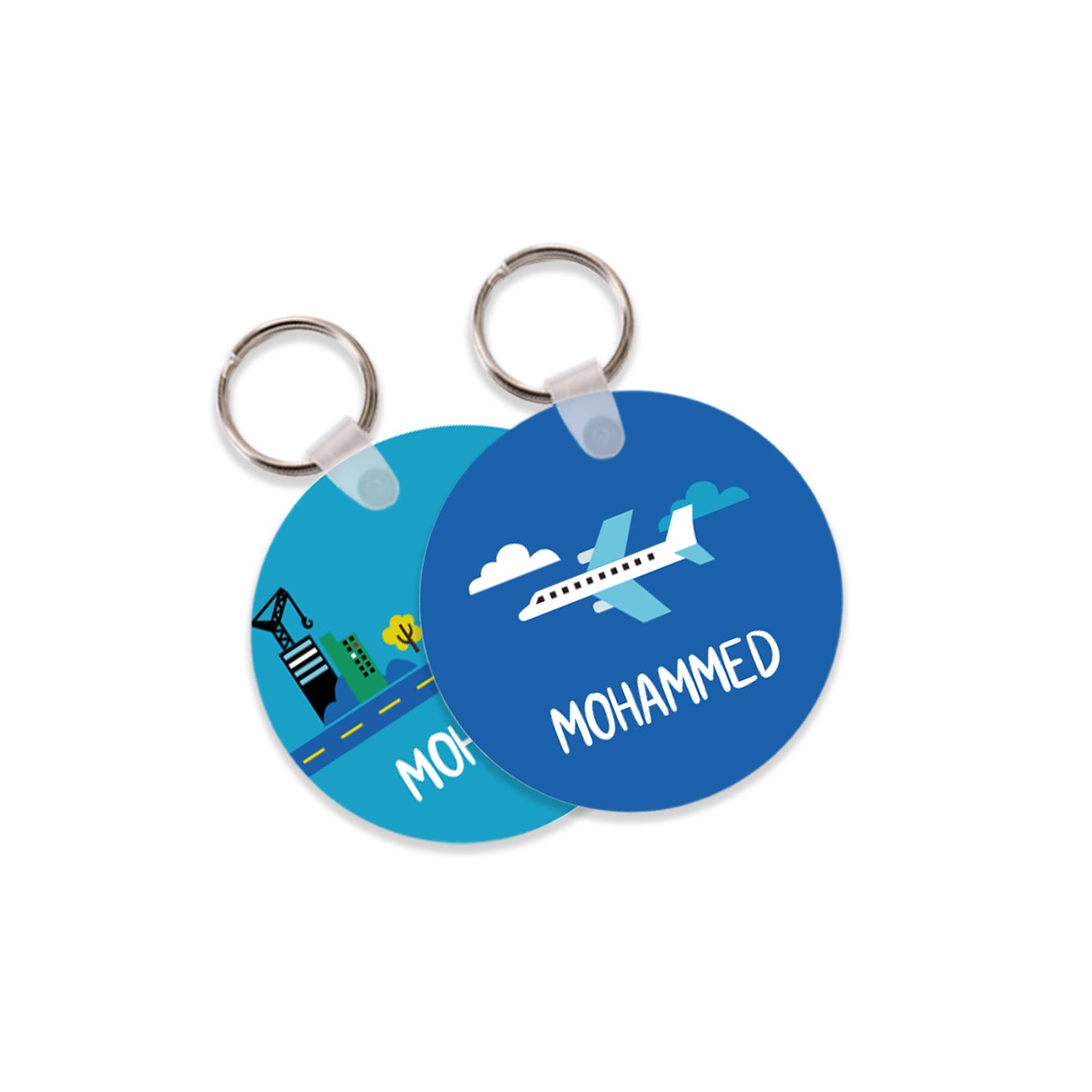 School Tags D083 - Cars & Airplane