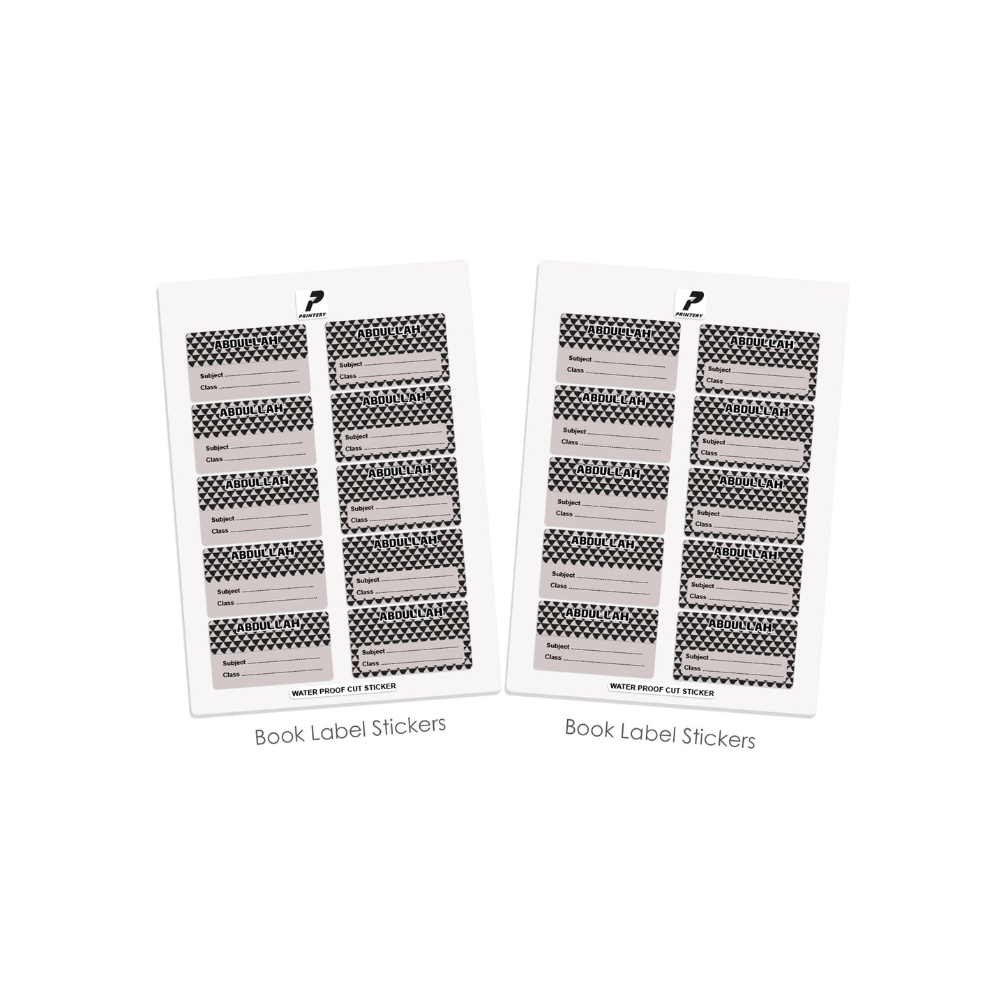 School Label Stickers Pack D089