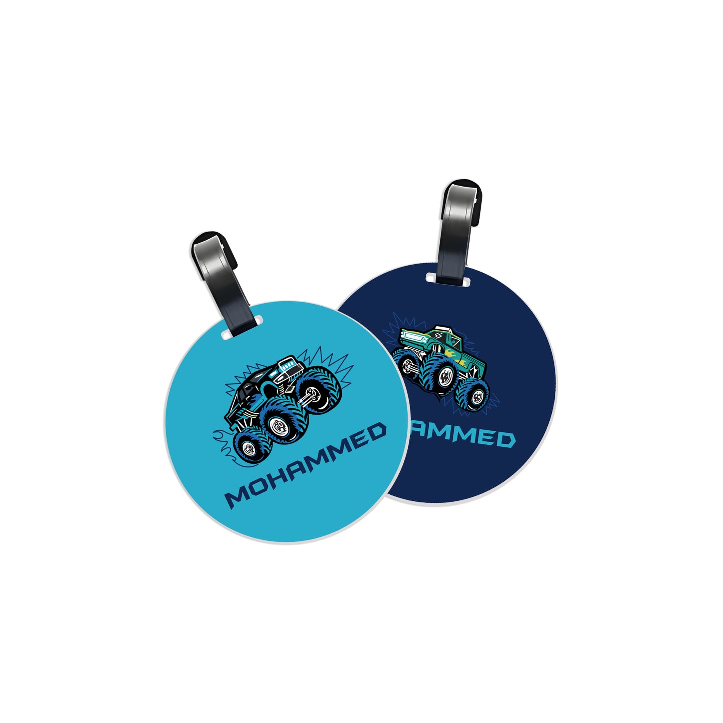 School Tags D111 - Monster Truck