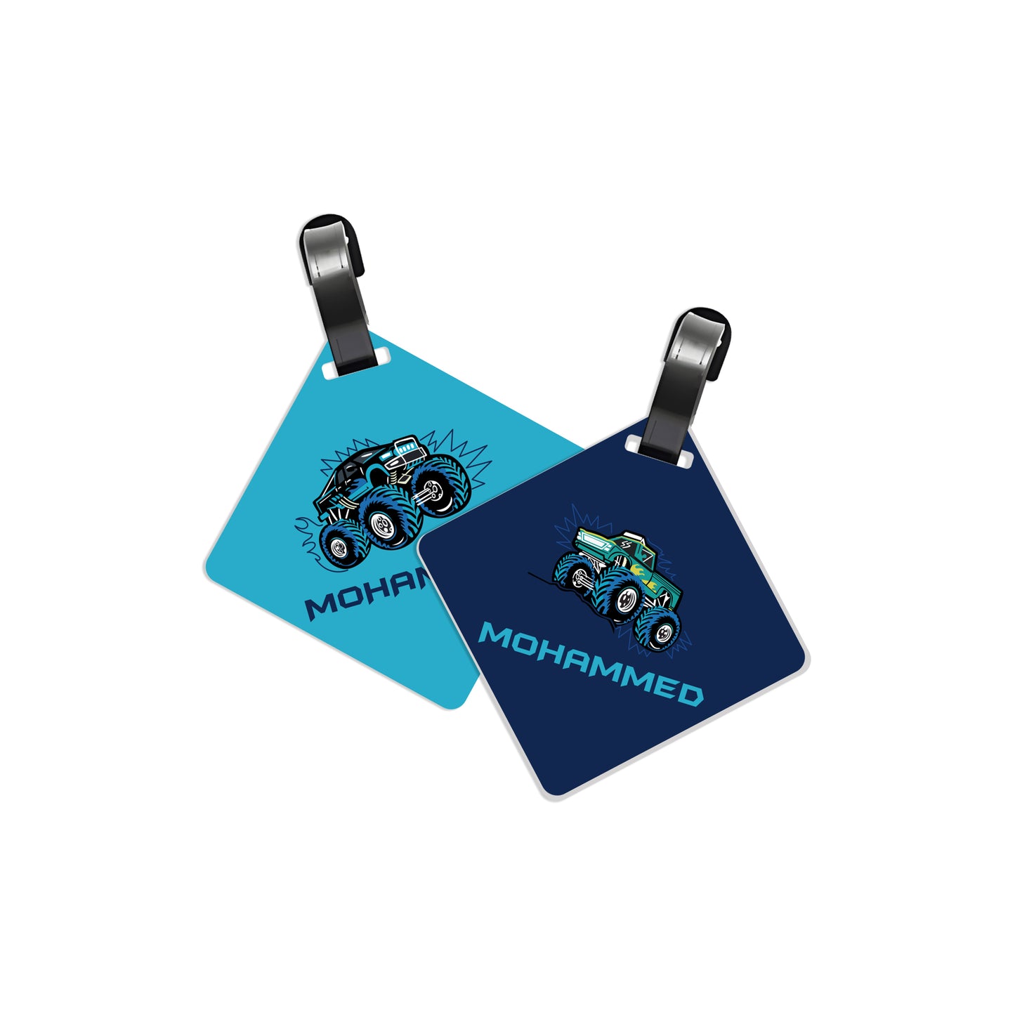 School Tags D111 - Monster Truck