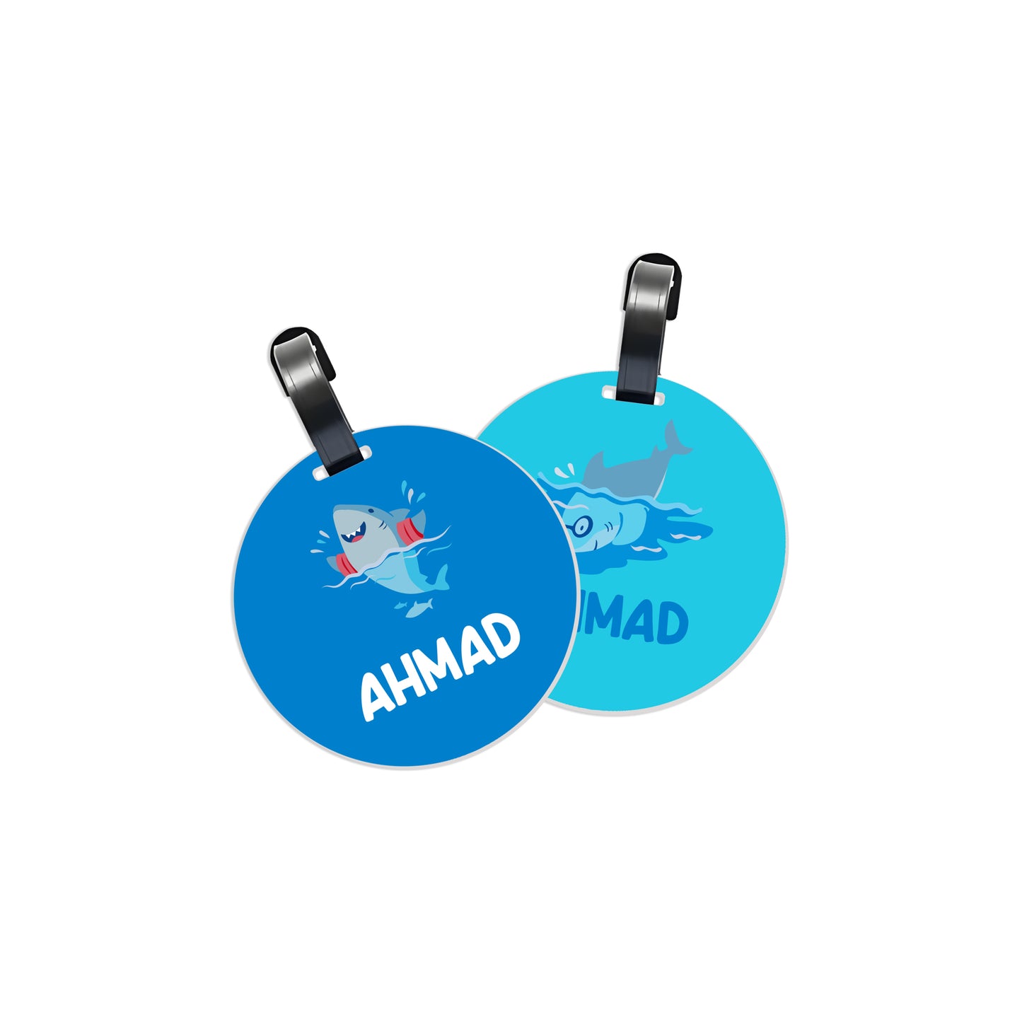 School Tags D112 - Shark