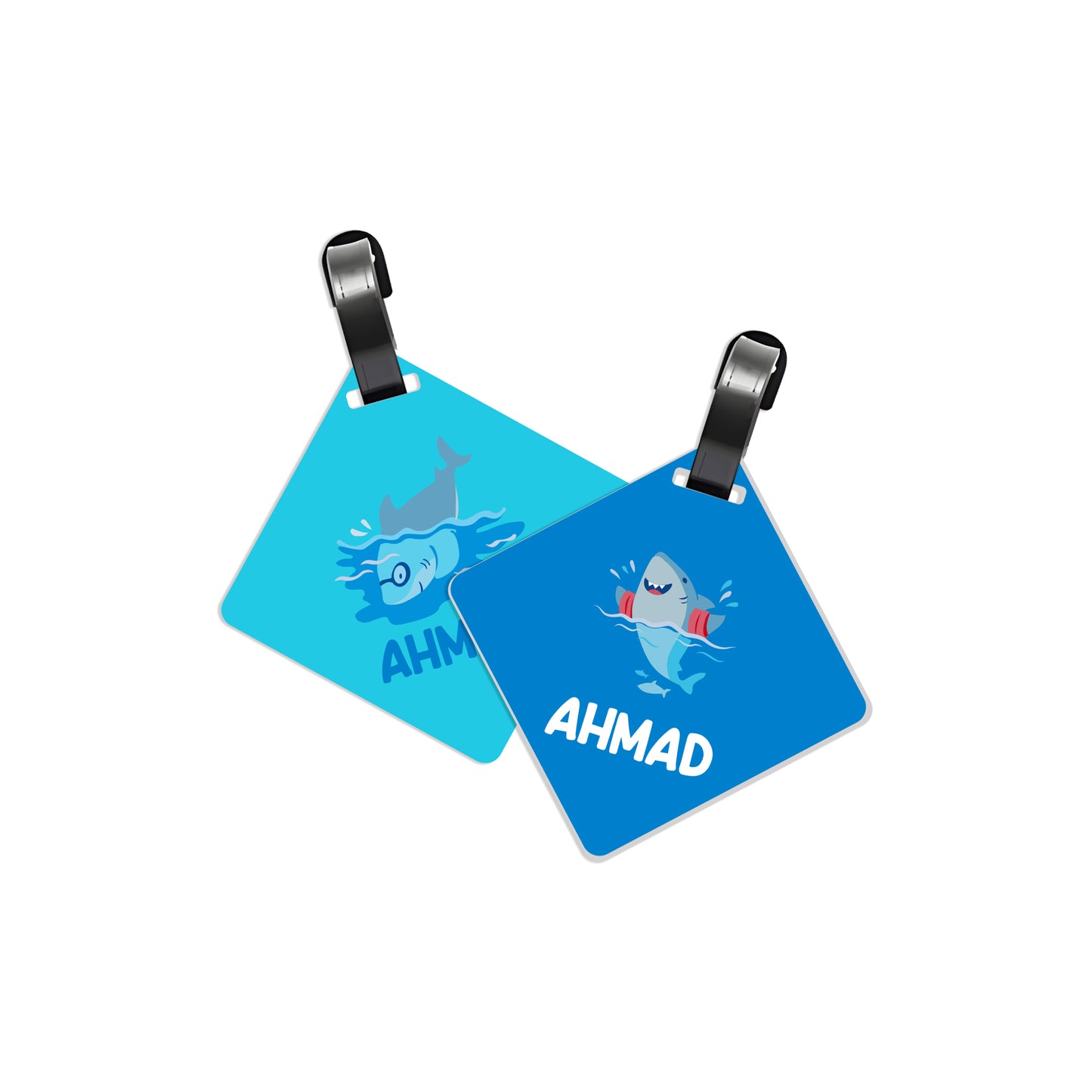 School Tags D112 - Shark