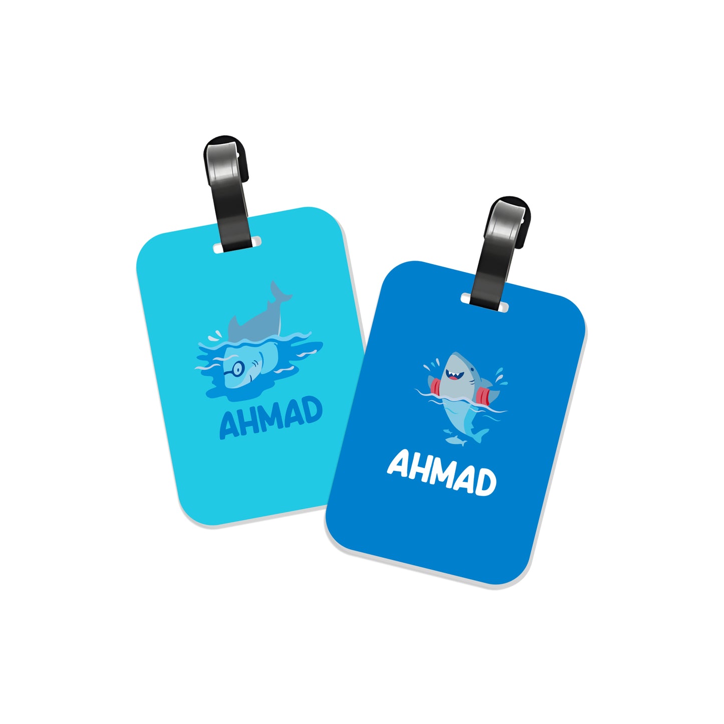 School Tags D112 - Shark