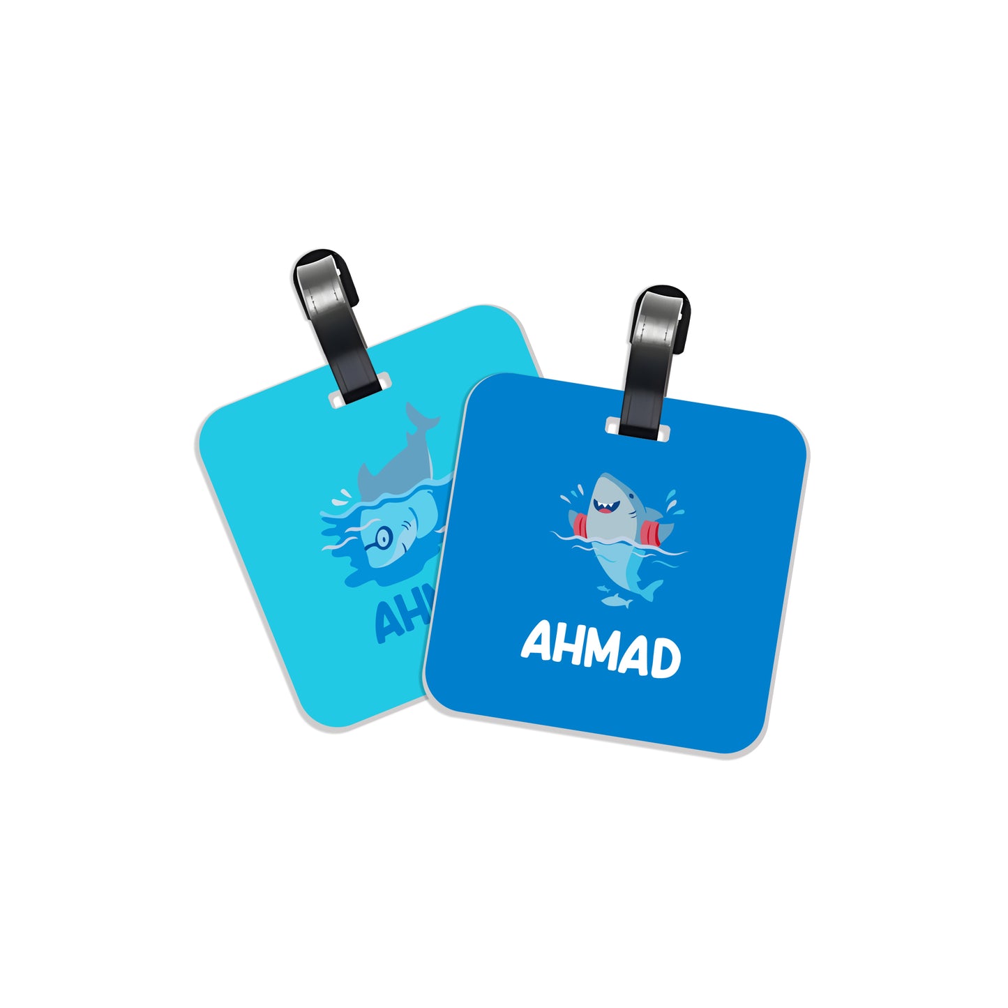 School Tags D112 - Shark