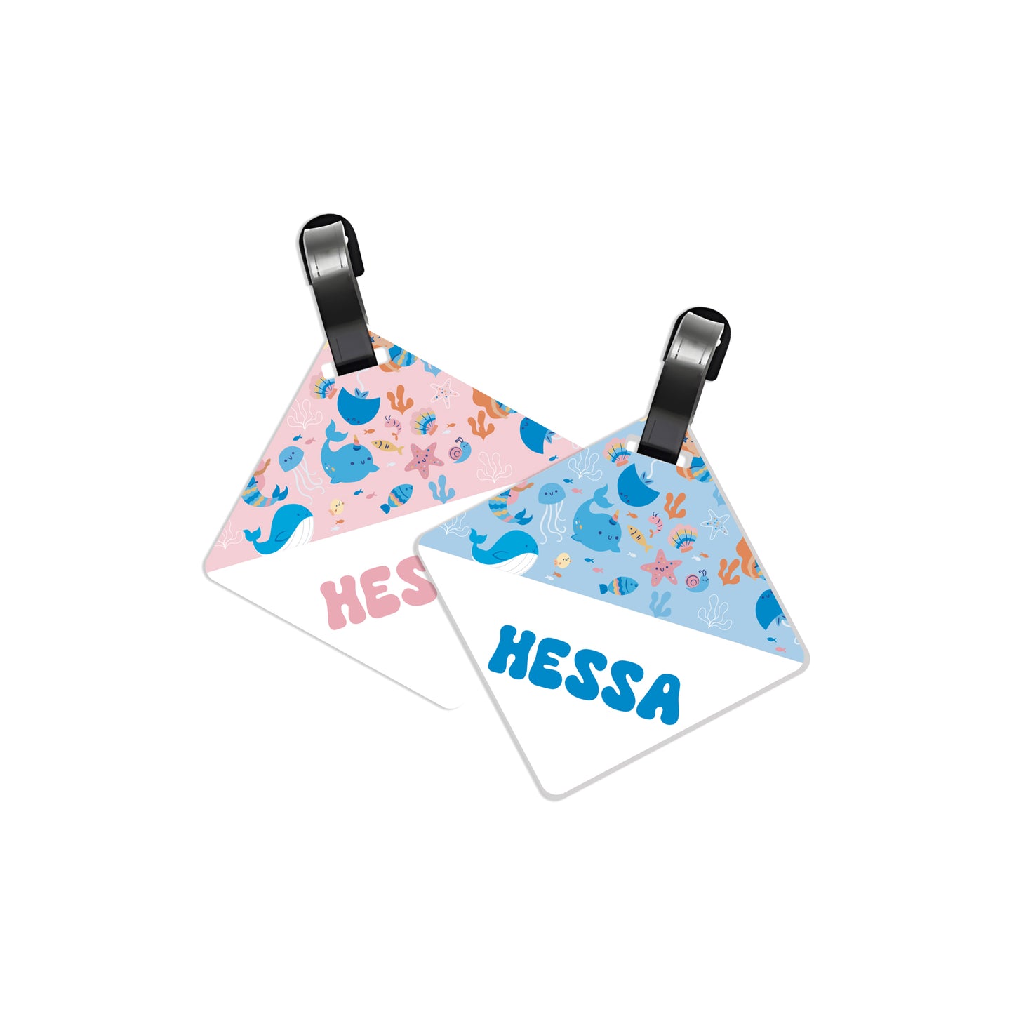 School Tags D113 - Whales and Mermaids