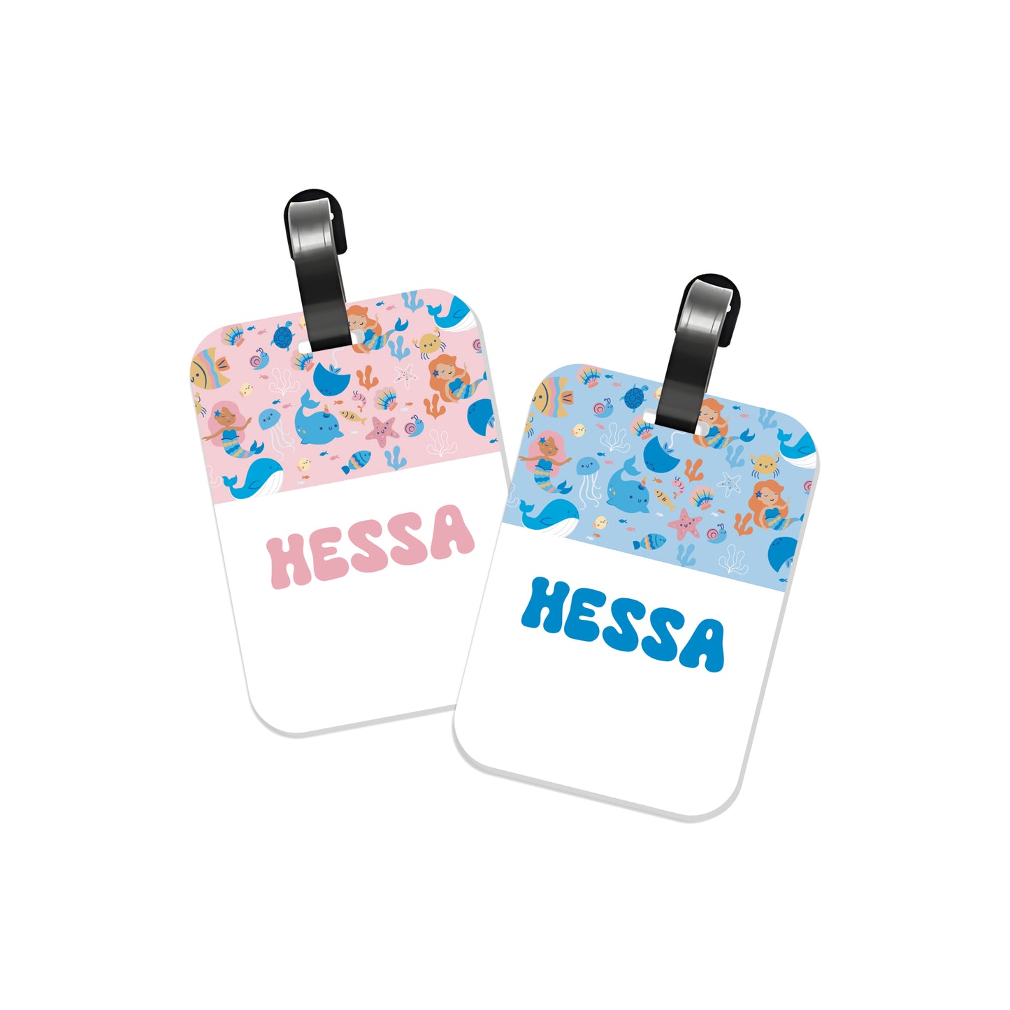 School Tags D113 - Whales and Mermaids