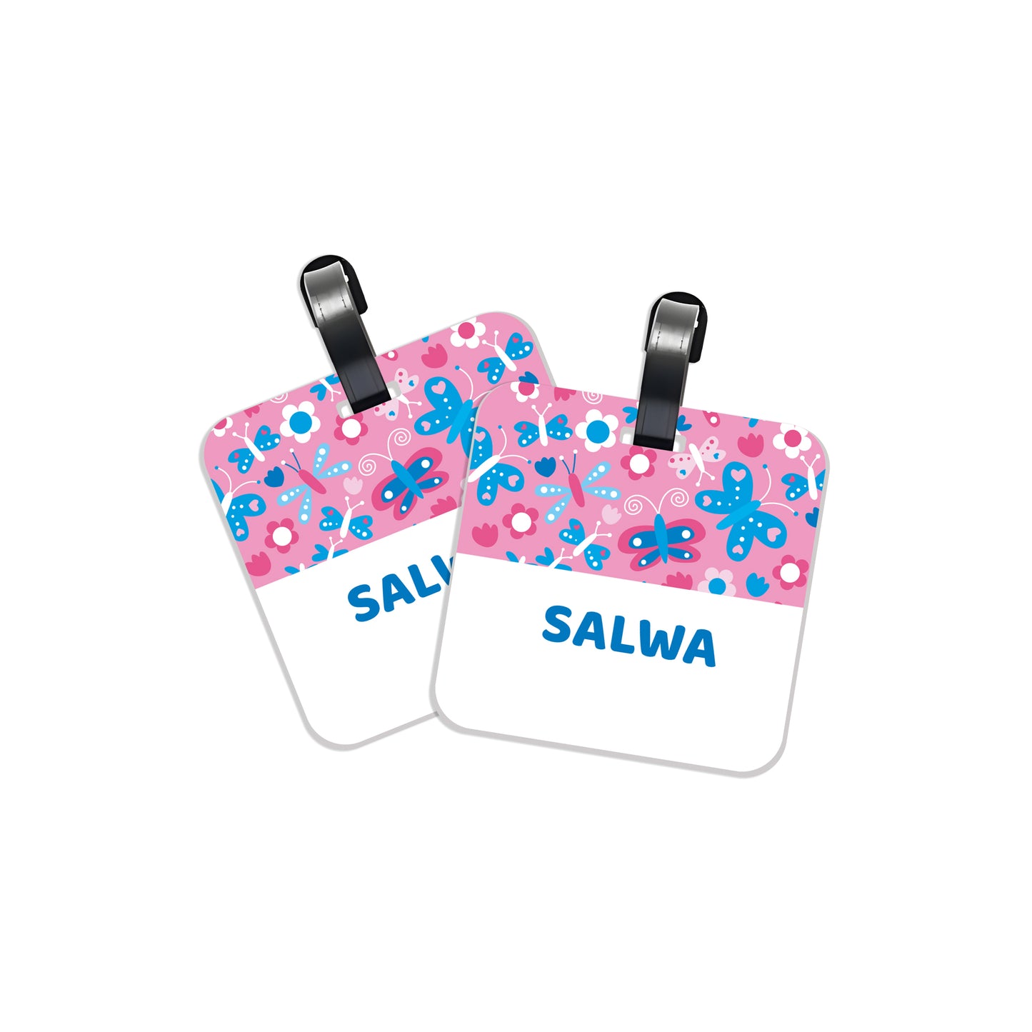 School Tags D120 - Butterfly