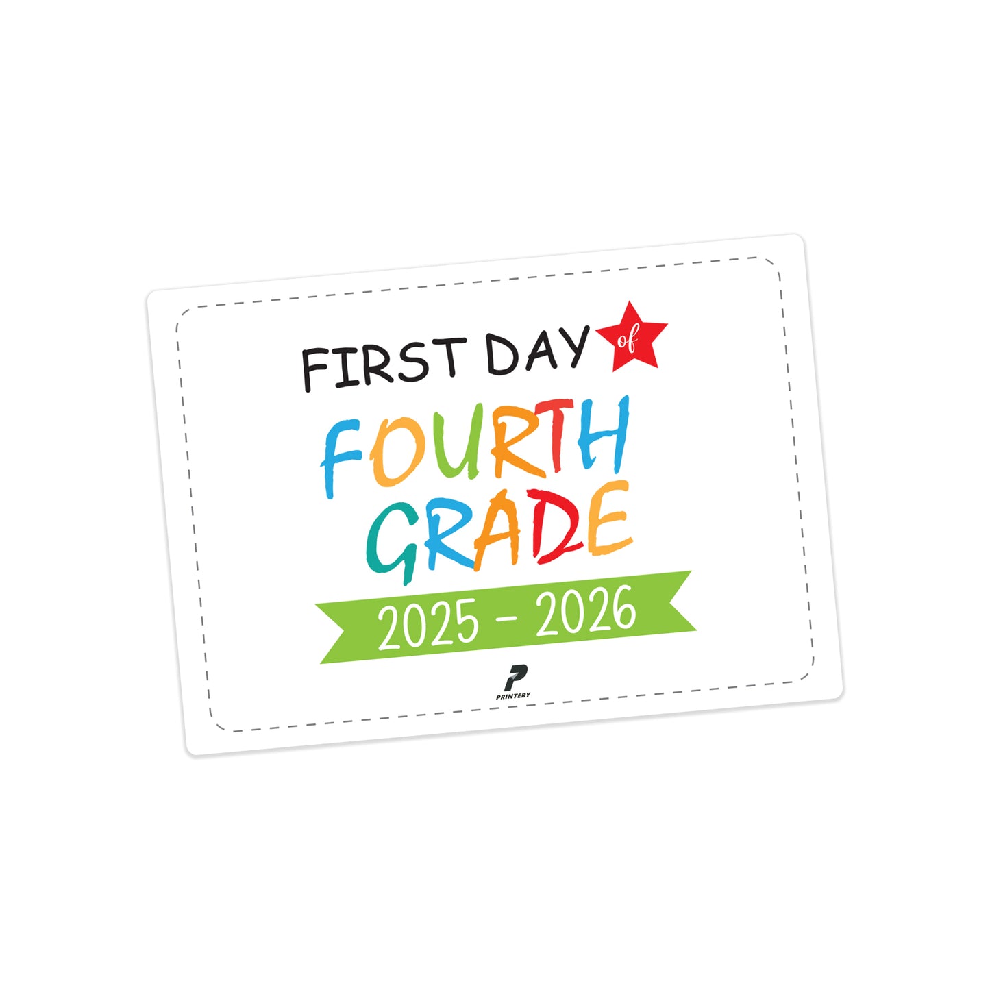 Grade Photo Card - Fourth Grade