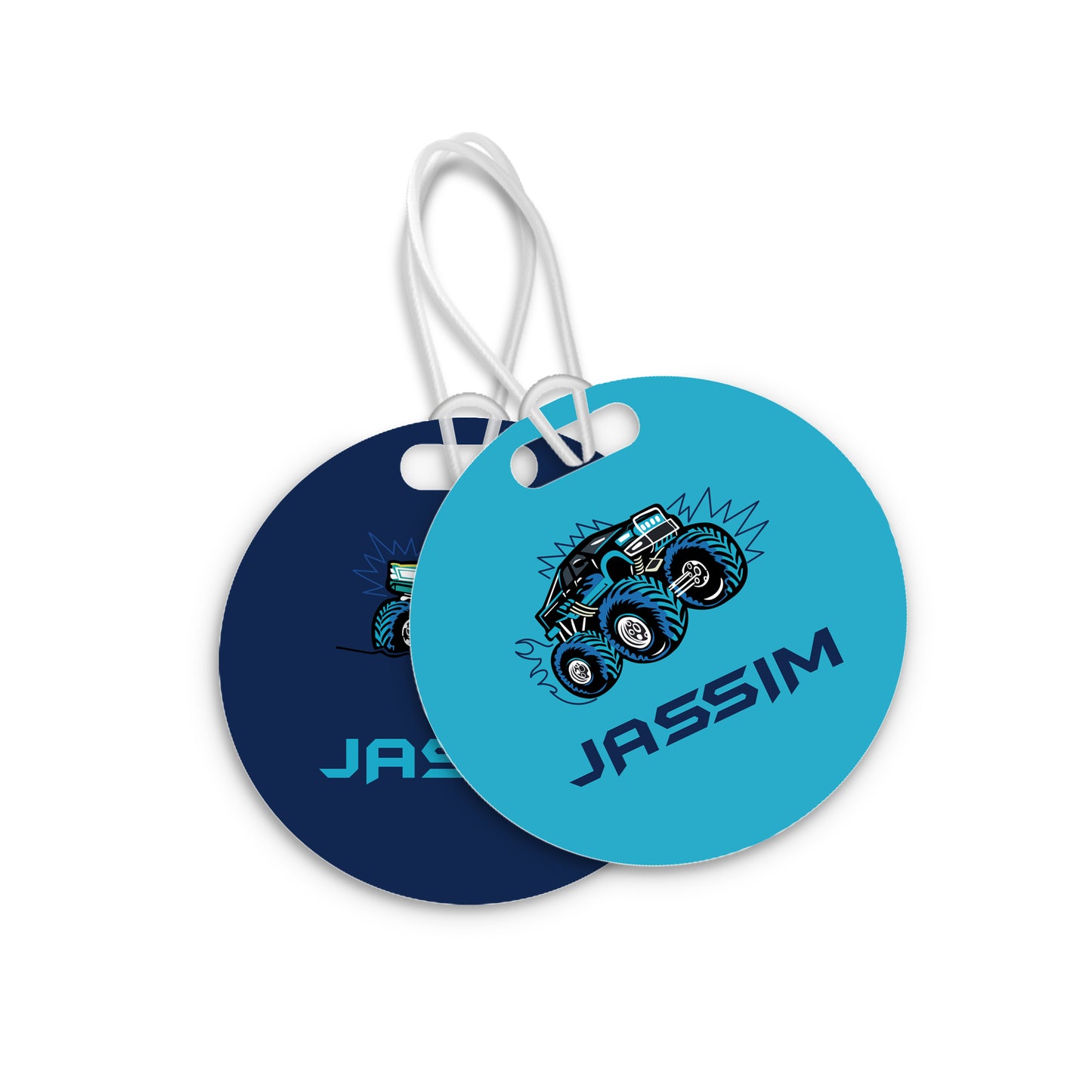 School Tags D111 - Monster Truck