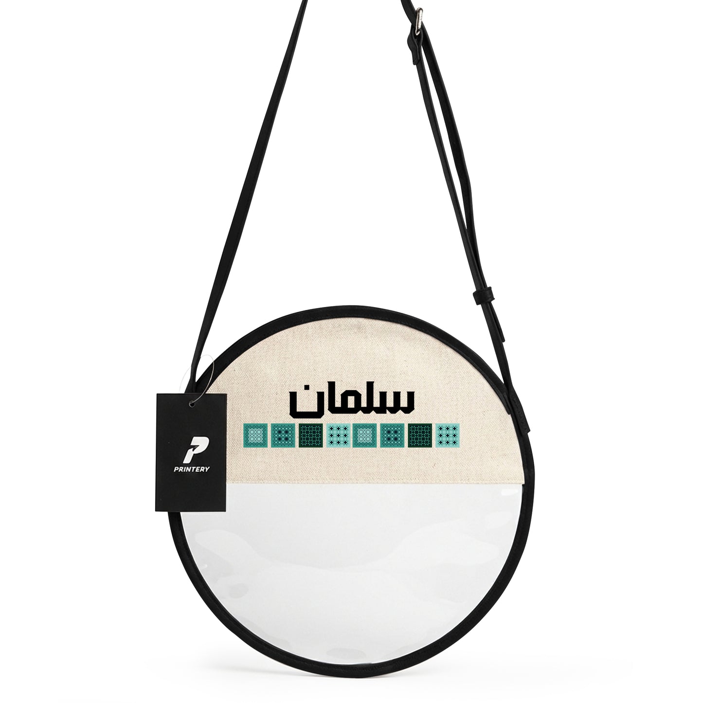 Gergean Leather Round Cross Bag RD11 - Black