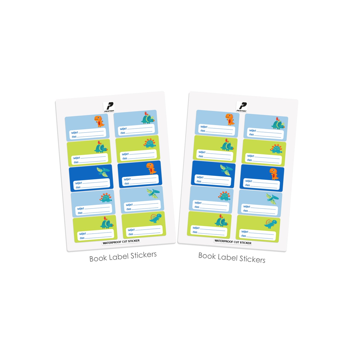 Ready to Buy School Label Pack D070 - Dinosaur
