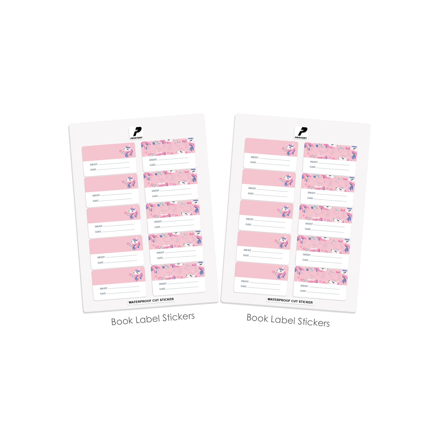 Ready to Buy School Label Pack D090 - Unicorn