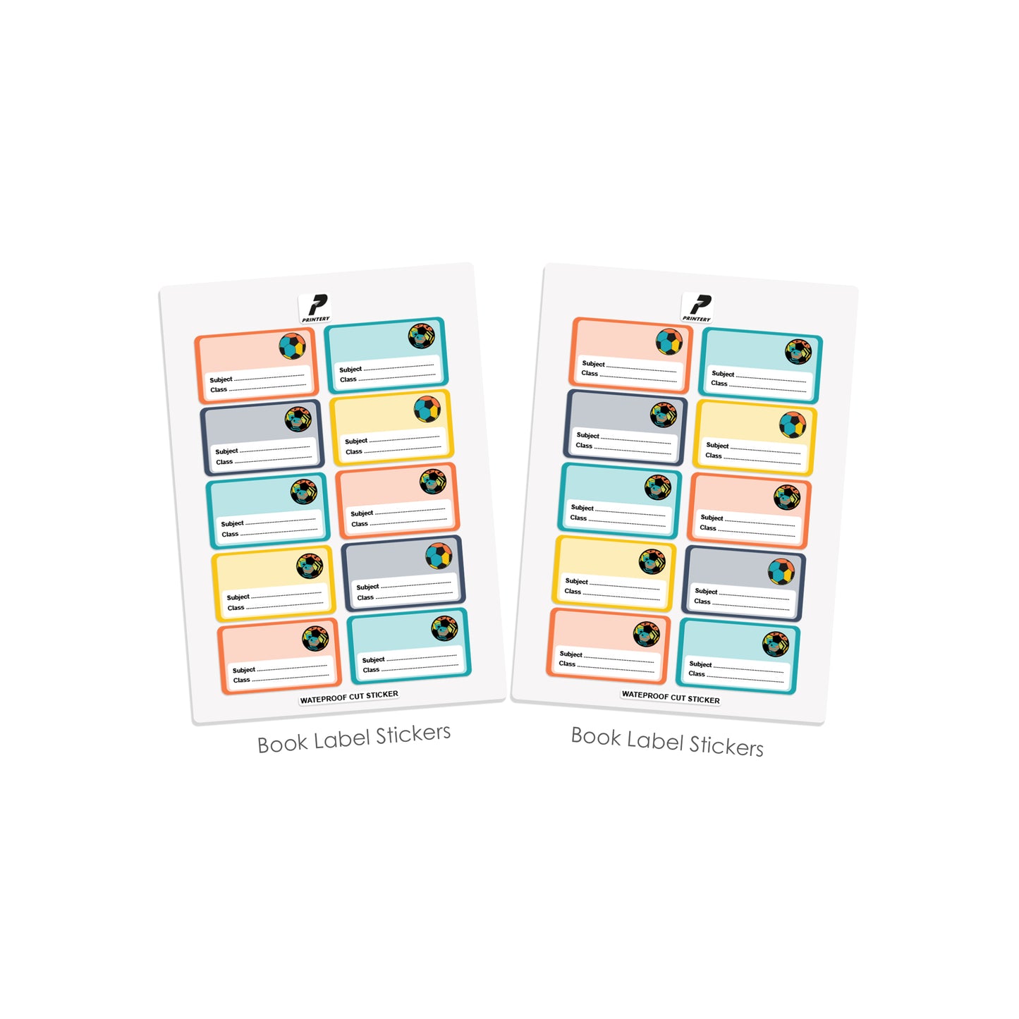 Ready to Buy School Label Pack D074 - Football