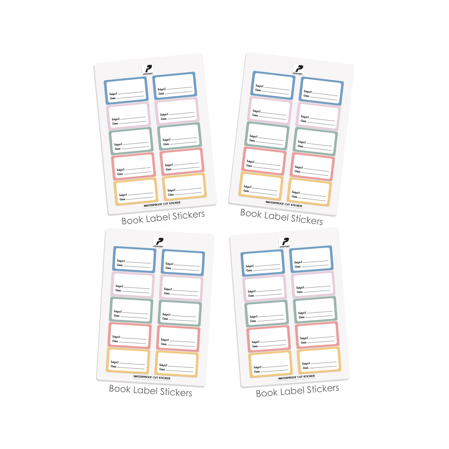Ready to Buy School Label Pack D010