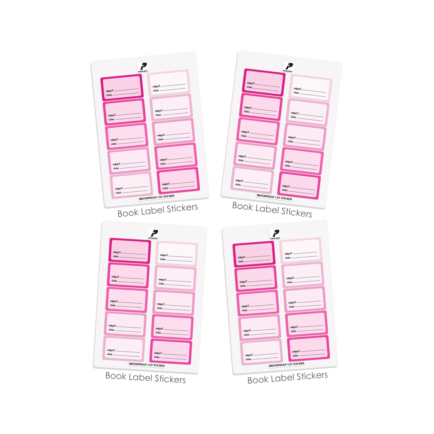 Ready to Buy School Label Pack D064