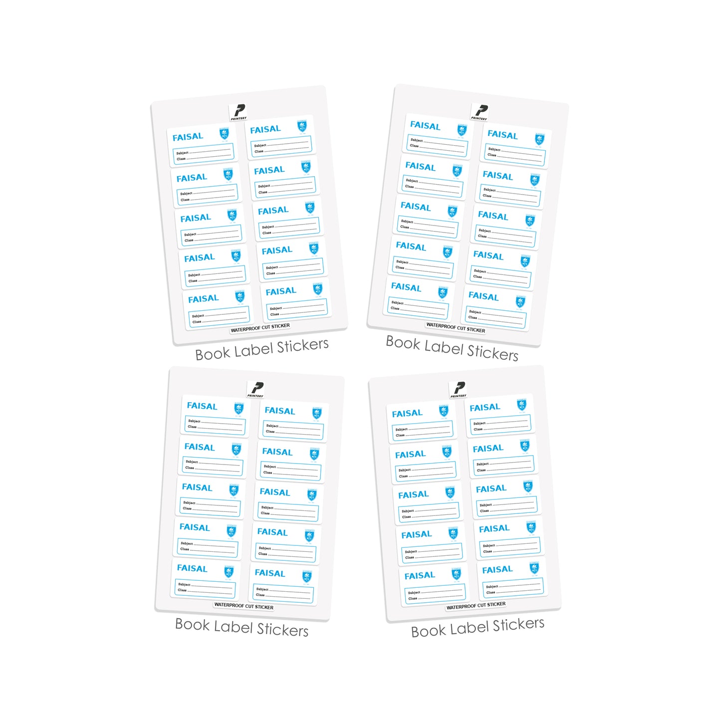NES Customized School Labels