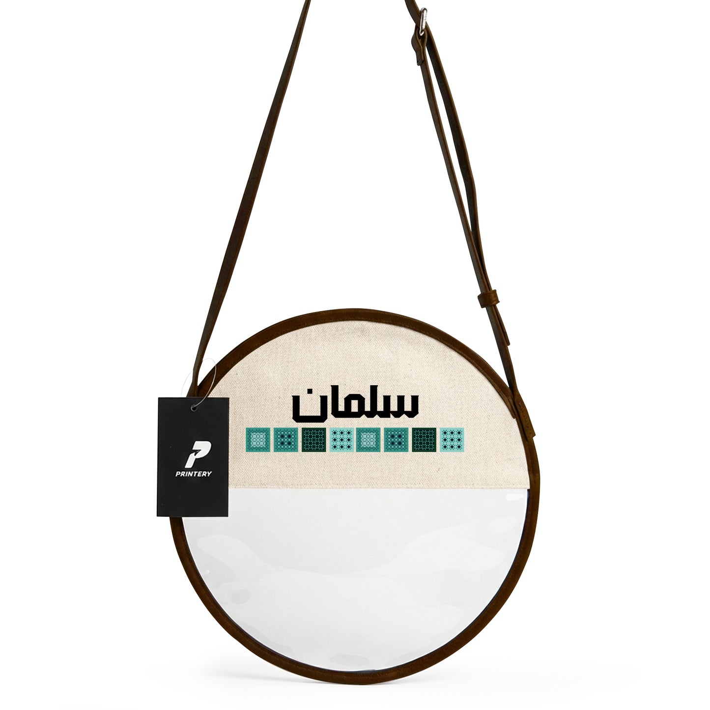 Gergean Leather Round Cross Bag RD11 - Brown