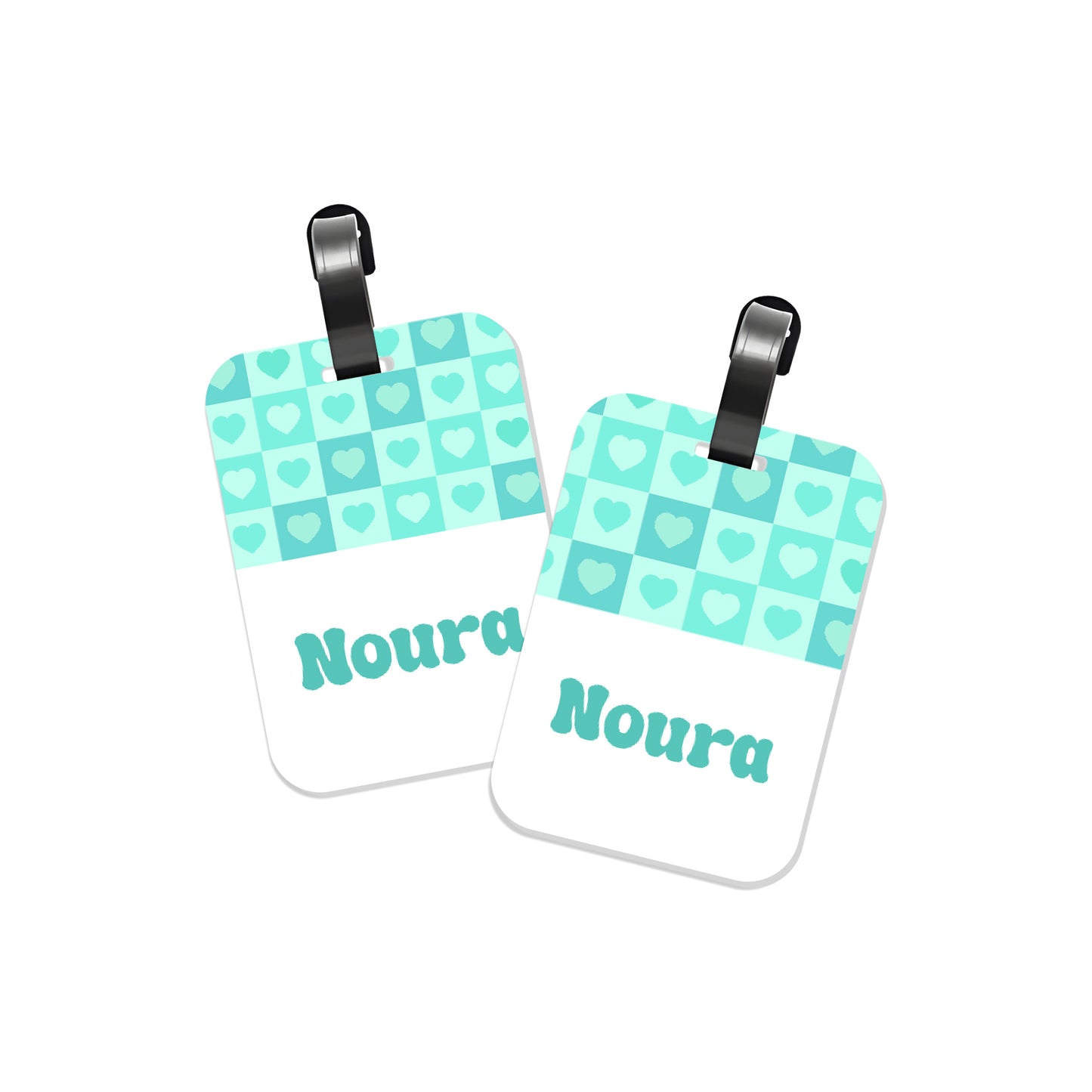 School Tags D154 - Mint Color Heart